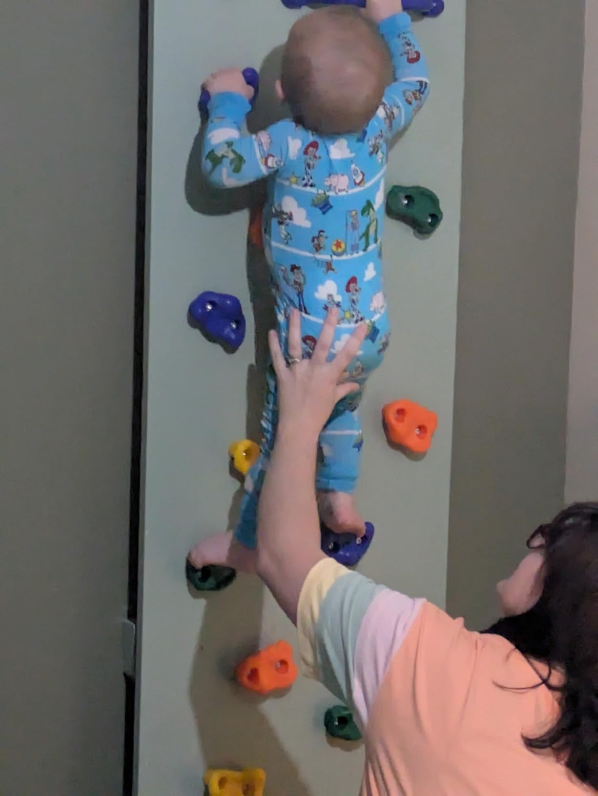 KINSPORY 20pc Rock Wall Climbing Holds for Kid, Play Set Climber Attachment customer photo 1