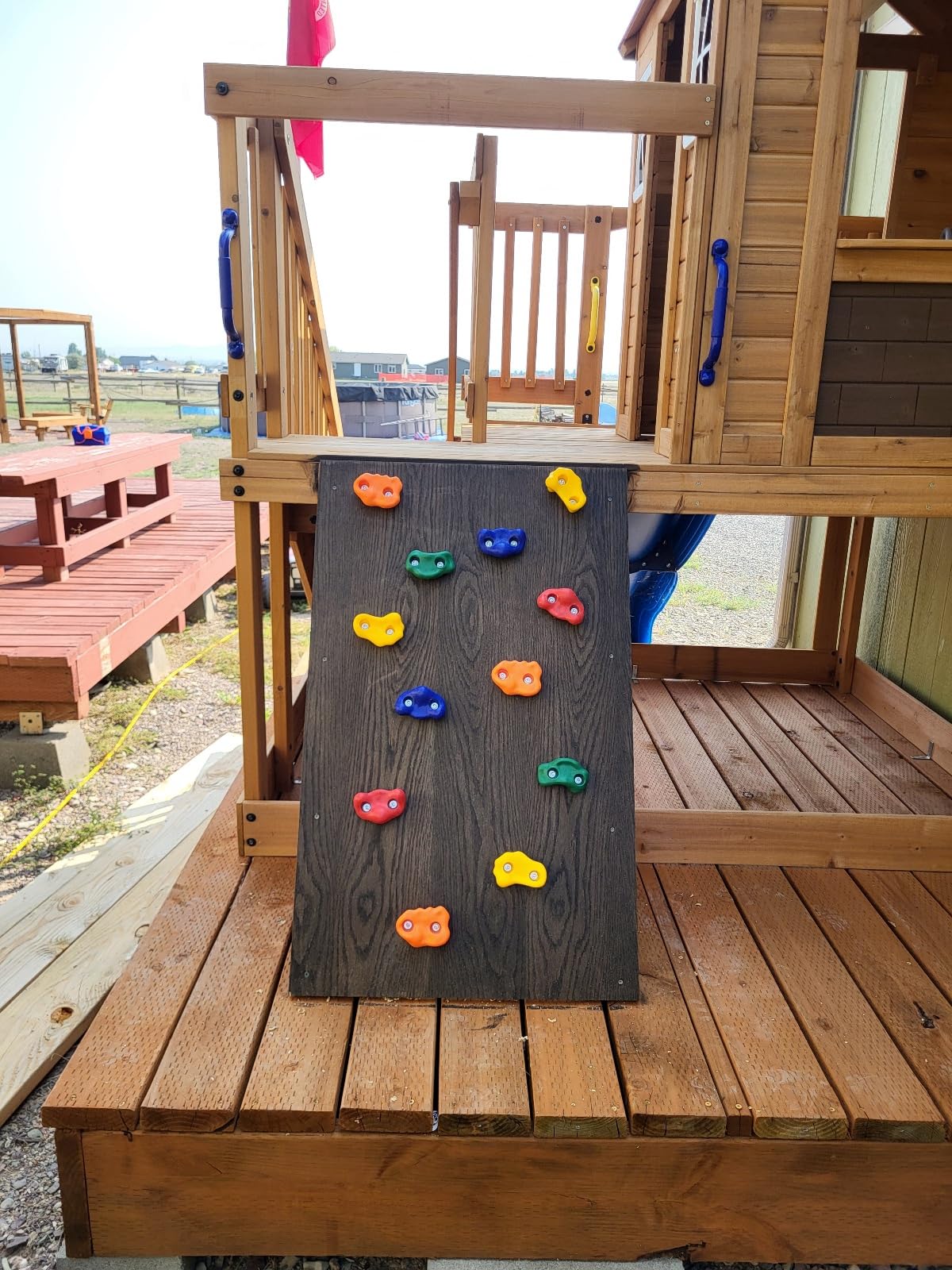 KINSPORY 20pc Rock Wall Climbing Holds for Kid, Play Set Climber Attachment customer photo 2