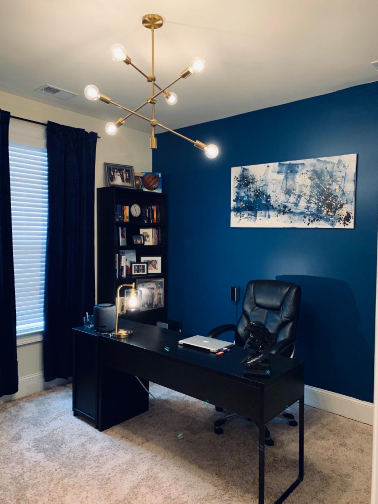 Glidden Interior Paint + Primer: Teal/Aqua Interior Paint /Scandinavian Sky, One Coat, Flat, 1 Quart customer photo 1