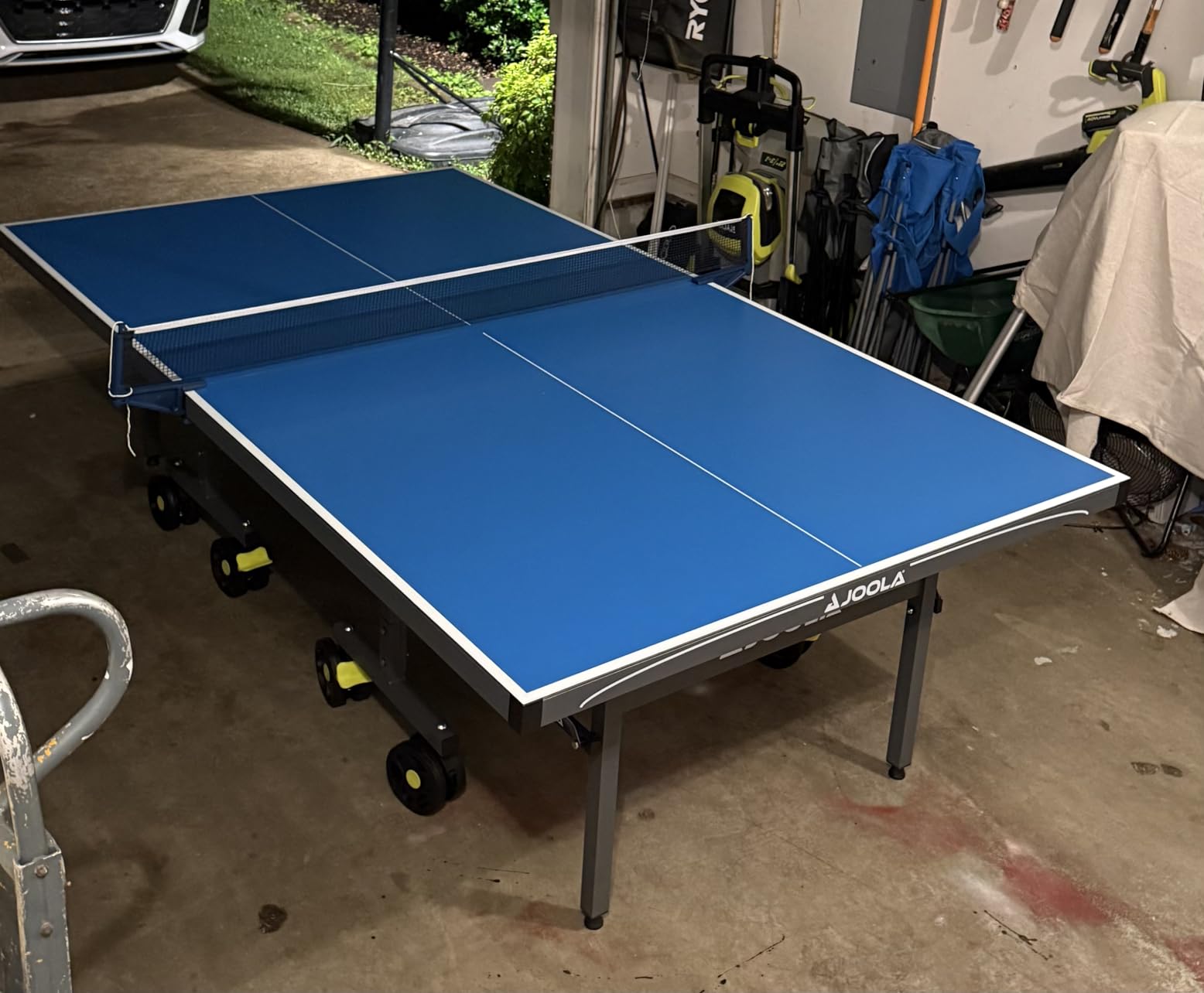 JOOLA NOVA Outdoor Ping Pong Table with Waterproof Table Tennis Net Set - Quick Assembly - All Weather Aluminum Composite Surface - Tournament Quality - Indoor & Outdoor Compatible customer photo 1