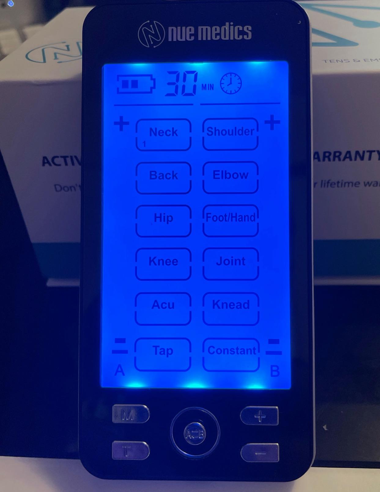 Tens Unit Machine Pulse Massager for Pain Relief, 24 Massage Modes, Rechargeable Muscle Stimulator Device with 10 Pads customer photo 2