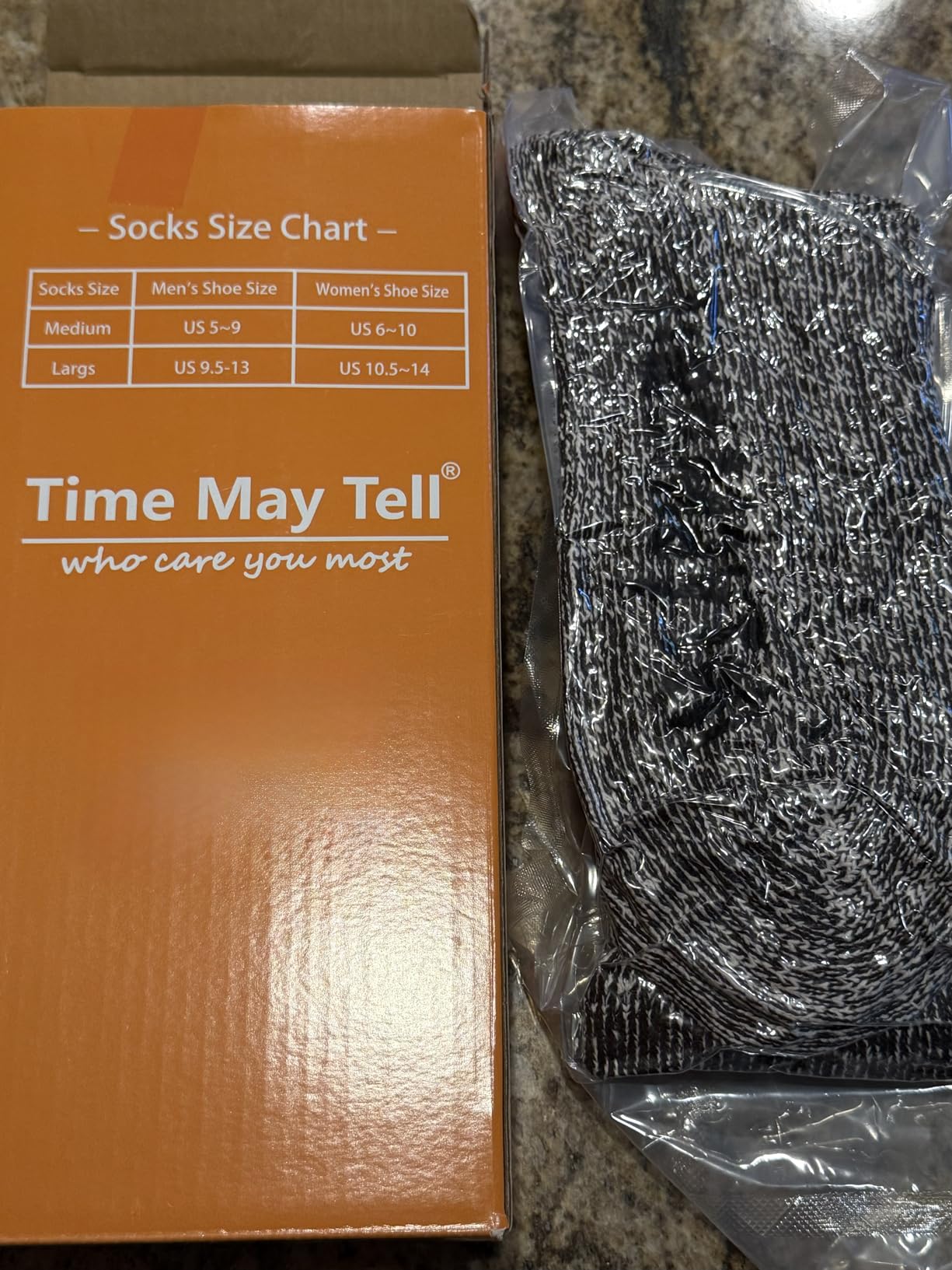 Time May Tell Mens Merino Wool Hiking Cushion Socks Thermal Warm Boot Socks | Moisture-Wicking, Breathable & Comfortable, Winter Crew Socks for Outdoors, 2/4 Pairs, Size 5-13 customer photo 2