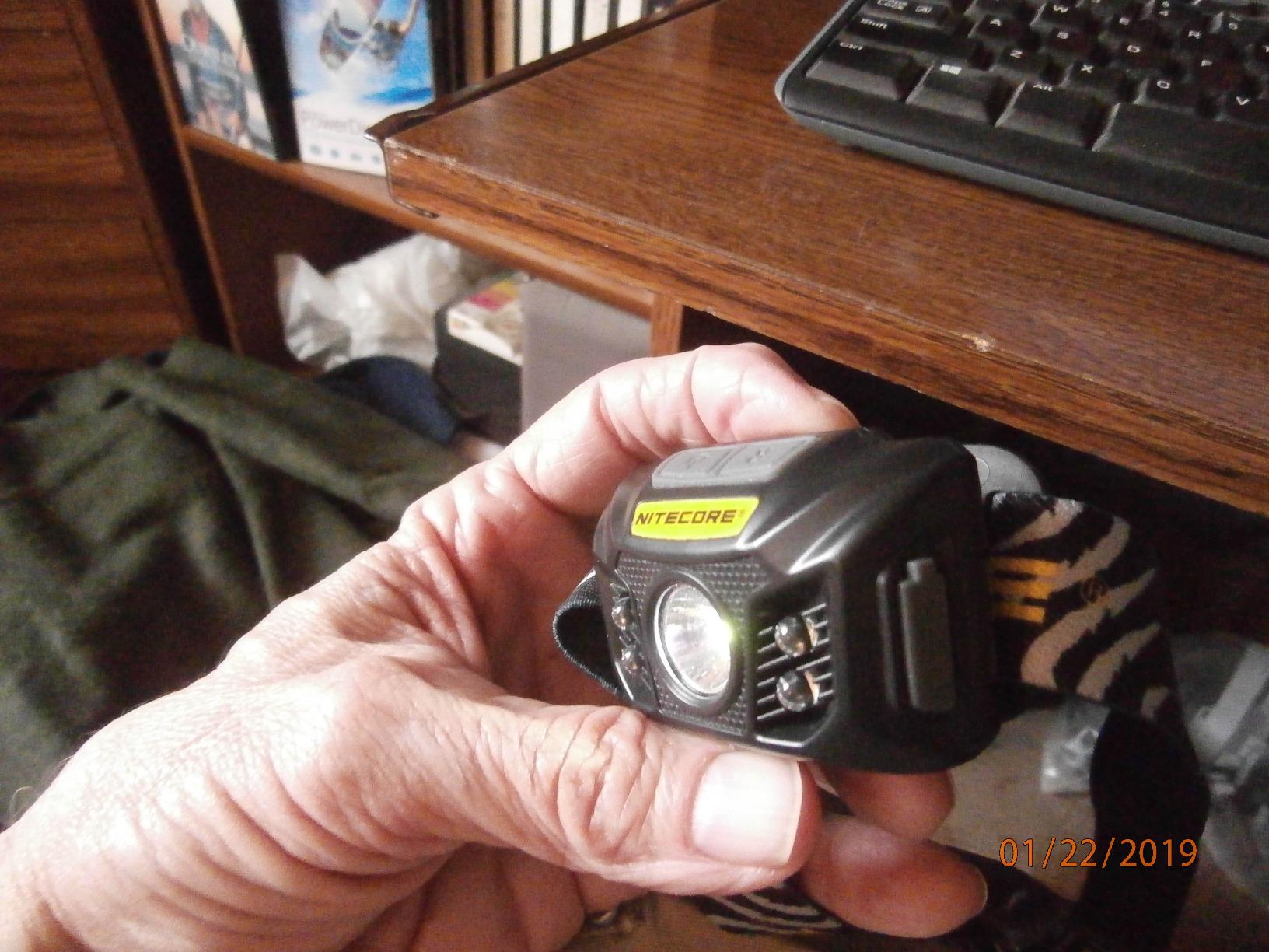 Nitecore NU30 500 Lumen LED Rechargeable Headlamp with White and Red Beams customer photo 1