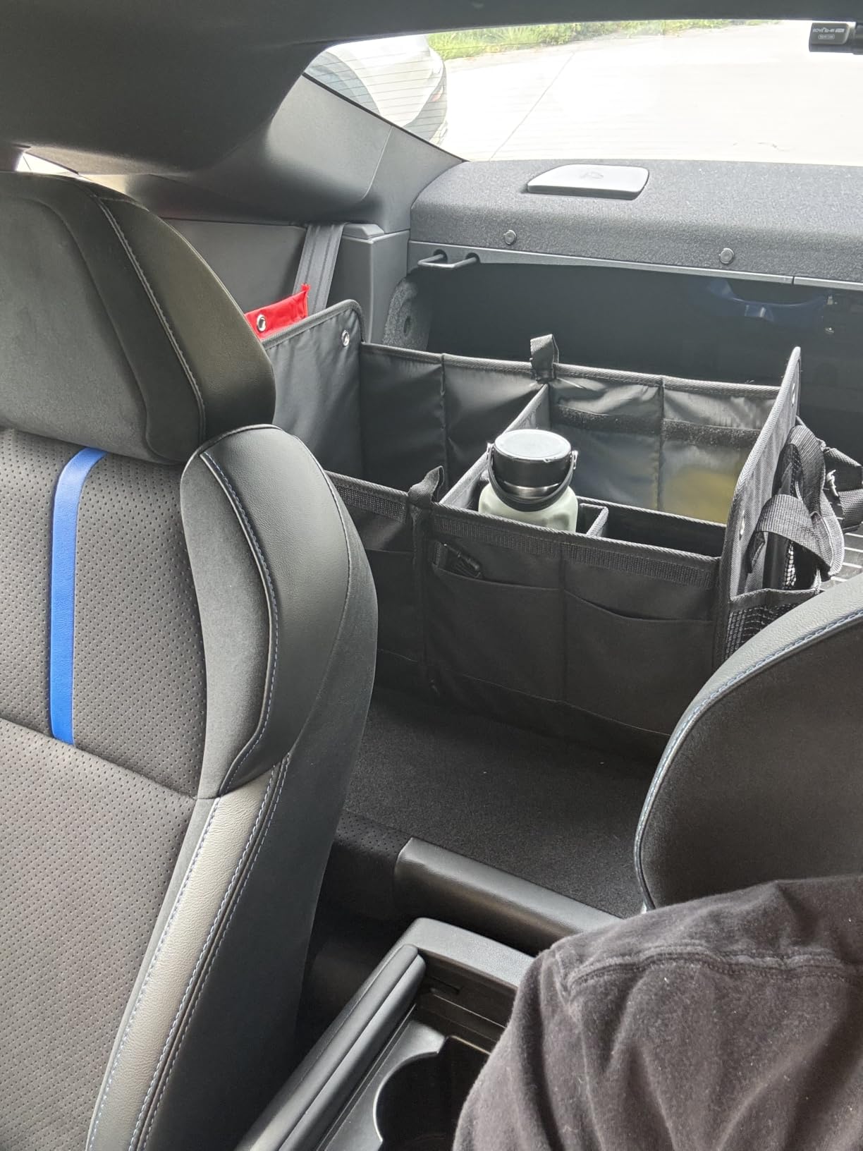 Car Trunk Organizer for SUV, Truck & Auto Cargo Storage, XL Black | Fits Cars, SUVs & Trucks 6 Adjustable Compartments Non-Slip Base & Securing Straps Foldable 11 Pockets Car Accessories customer photo 1
