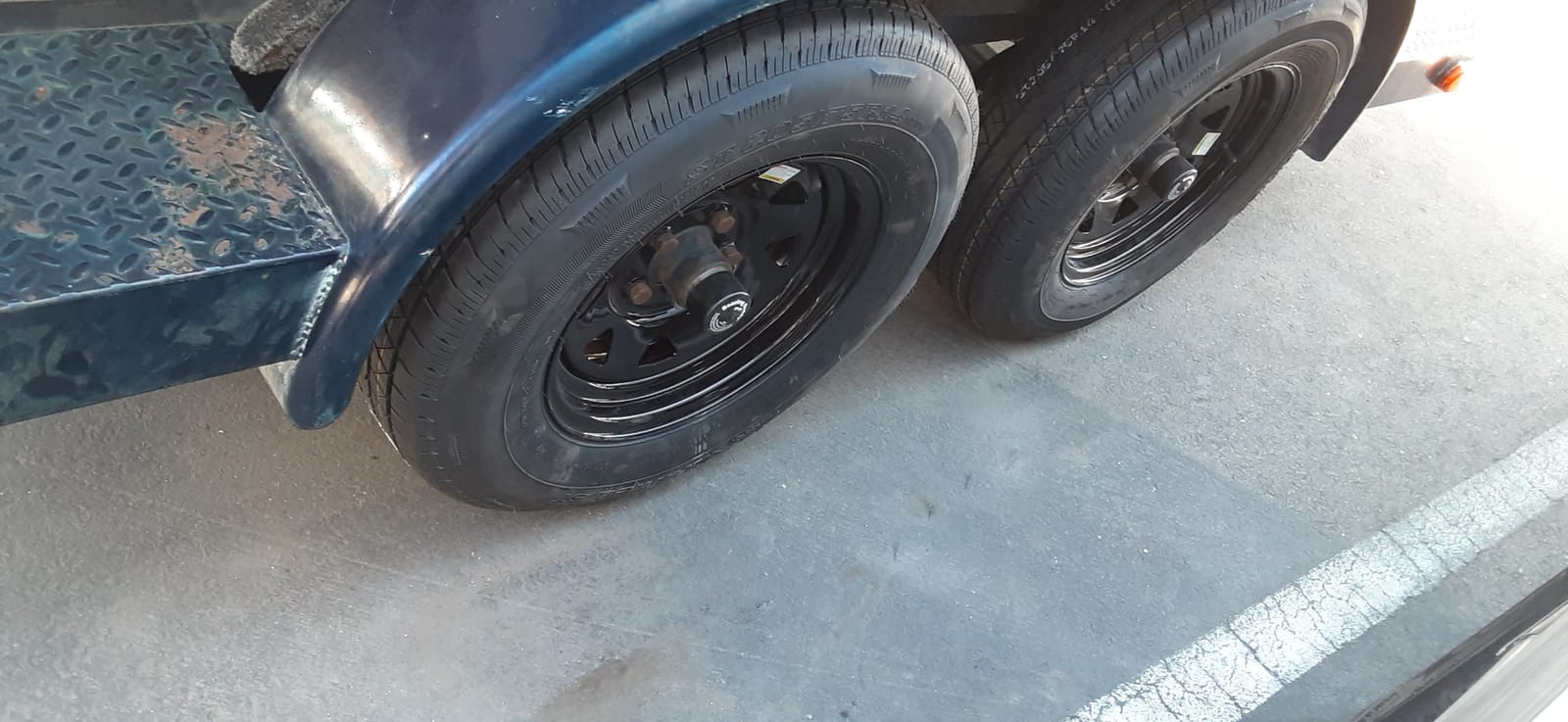 eCustomrim 2-Pack Trailer Radial Tire Rim Assembly ST205/75R14 Black 5 Lug customer photo 2