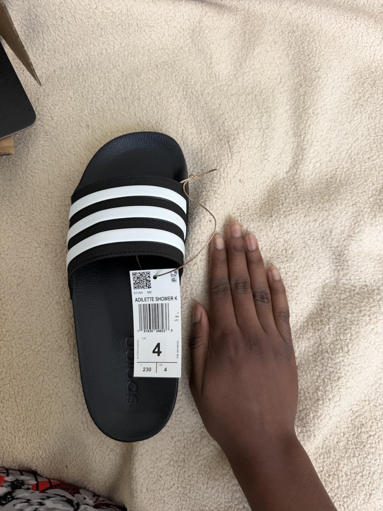 adidas Boys Adilette Shower Slides Casual Sandals Casual - Blue customer photo 1