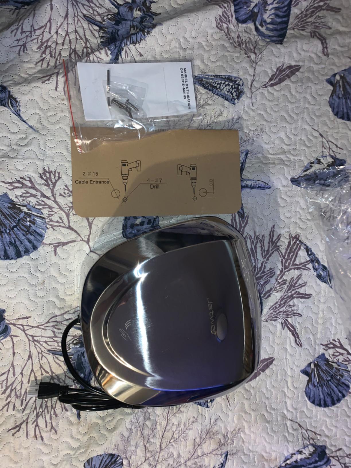 JETWELL 2 Pack UL Certified Commercial Hand Dryer with HEPA Filter JW2902 | 7S High-Speed Drying, Smart Temperature Control, Easy Plug-in or Hardwired, Durable Stainless Steel Housing, AC 110-130V customer photo 2