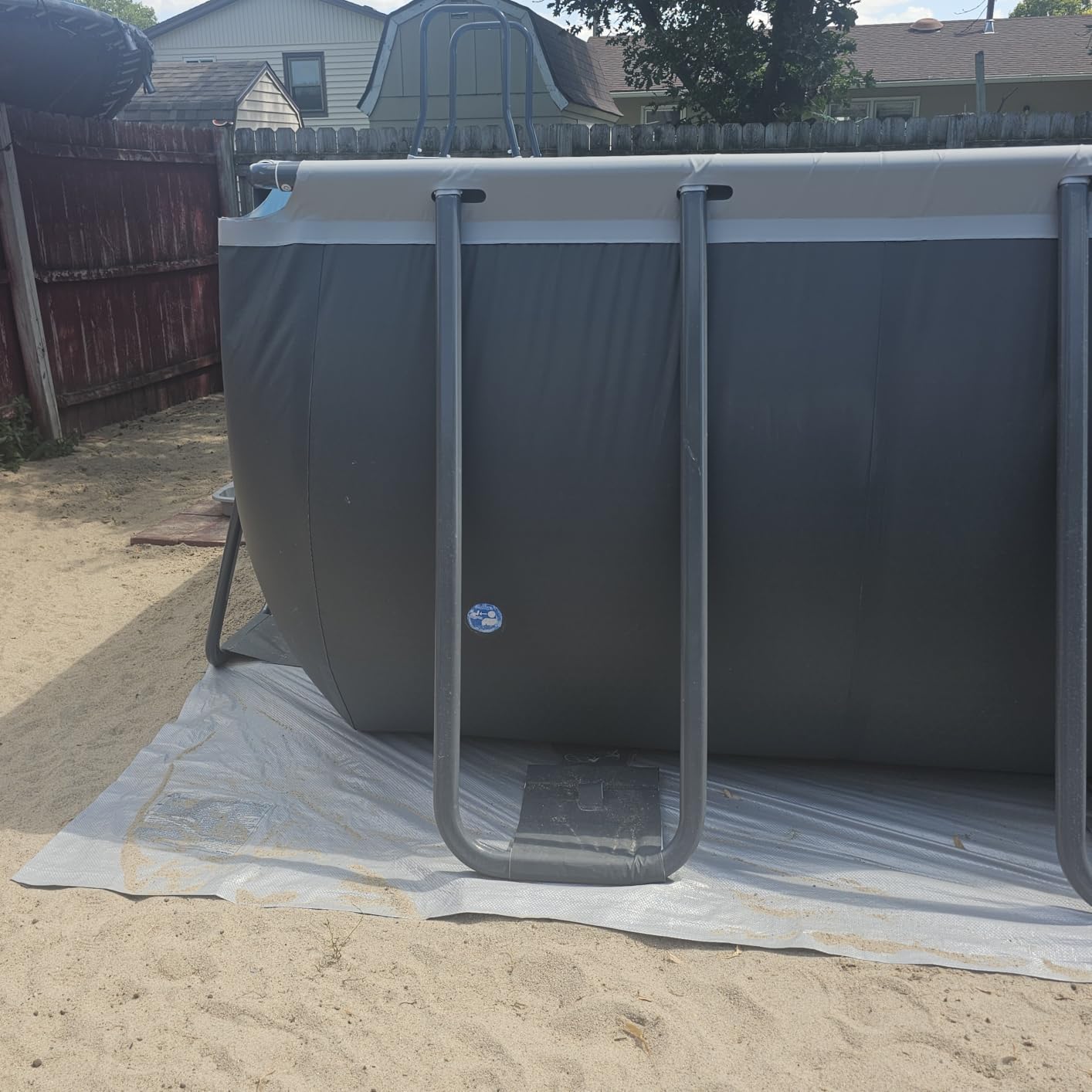 INTEX Ultra XTR 18ft x 9ft x 52in Above Ground Swimming Pool Set with 1500 GPH Sand Filter Pump, Ladder, Pool Cover & Ground Cloth, Galvanized Steel Frame customer photo 1