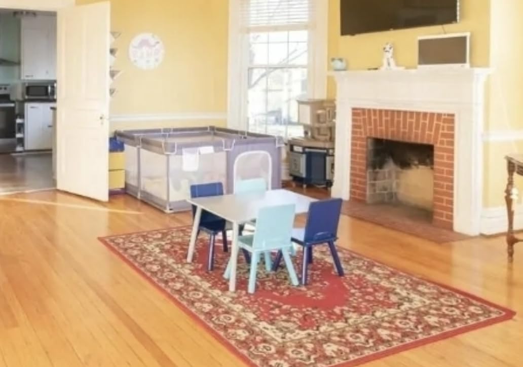 Delta Children Kids Table and Chair Set (4 Chairs Included), Grey/Blue customer photo 1