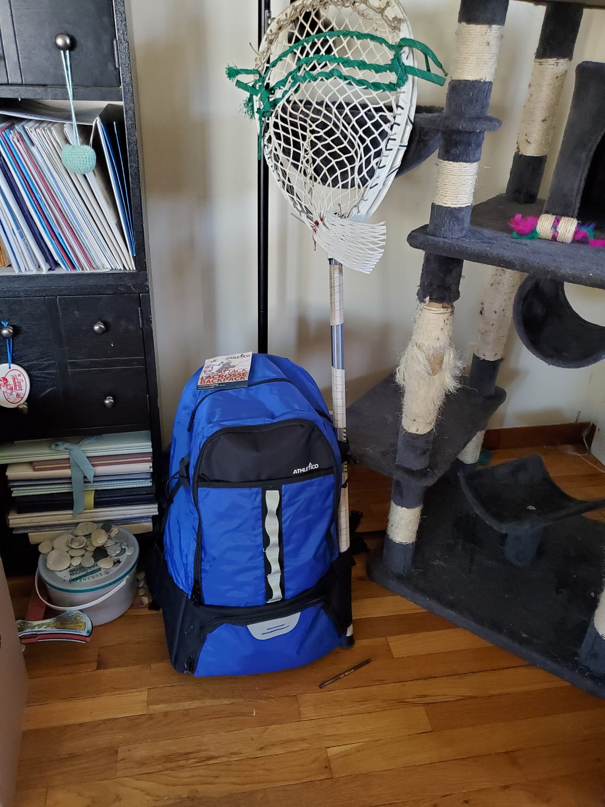 Athletico Lacrosse Bag - Extra Large Backpack for Field Hockey Equipment - Two Stick Holders and Separate Cleats Compartment customer photo 2