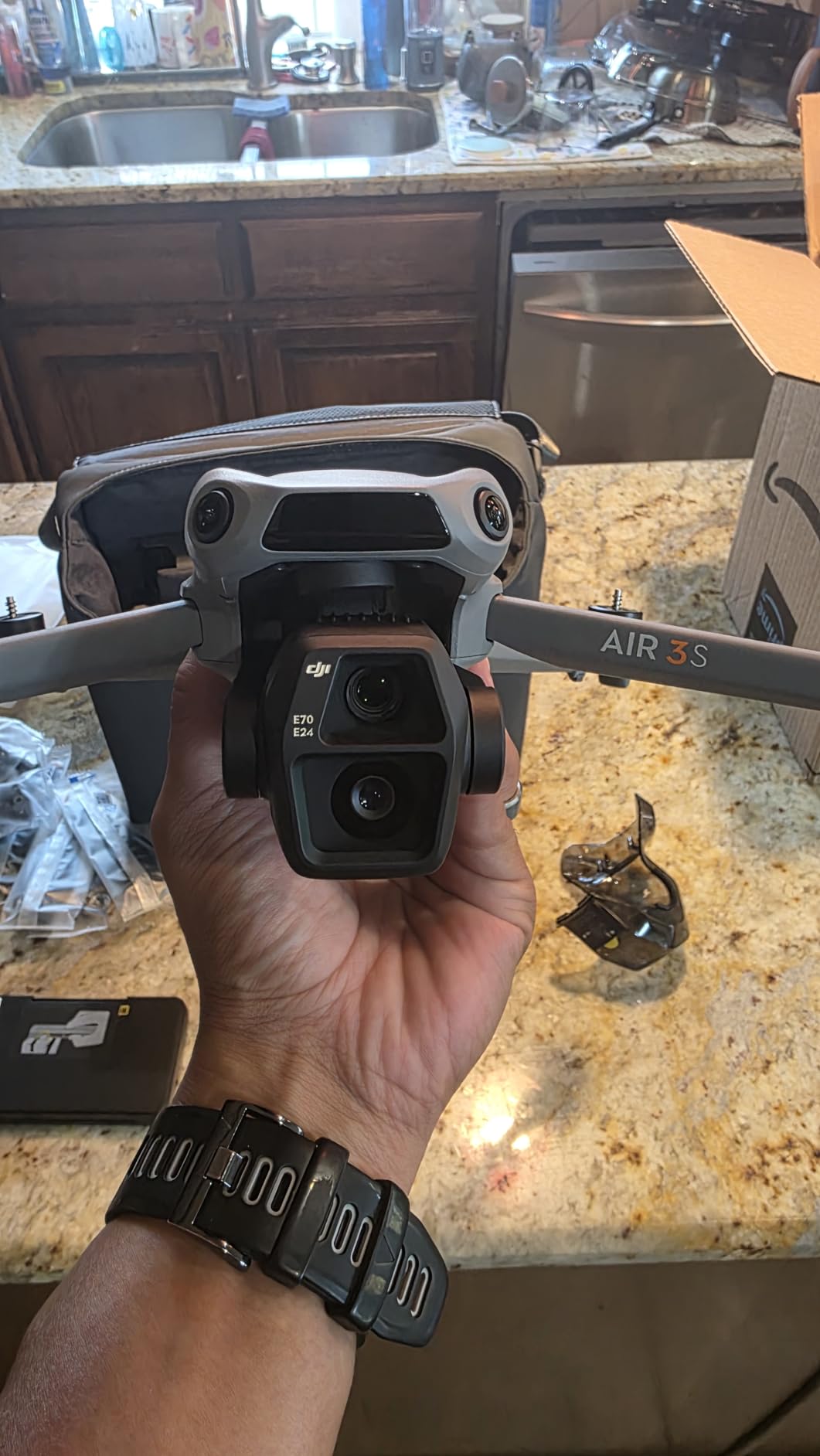 DJI Air 3S Fly More Combo (RC 2 Screen Remote Controller), 4K Drone | Drone With 1 inch CMOS Wide-Angle & Medium Tele Camera for Adults, 4K/60fps, Omnidirectional Sensing, 3 Batteries customer photo 2