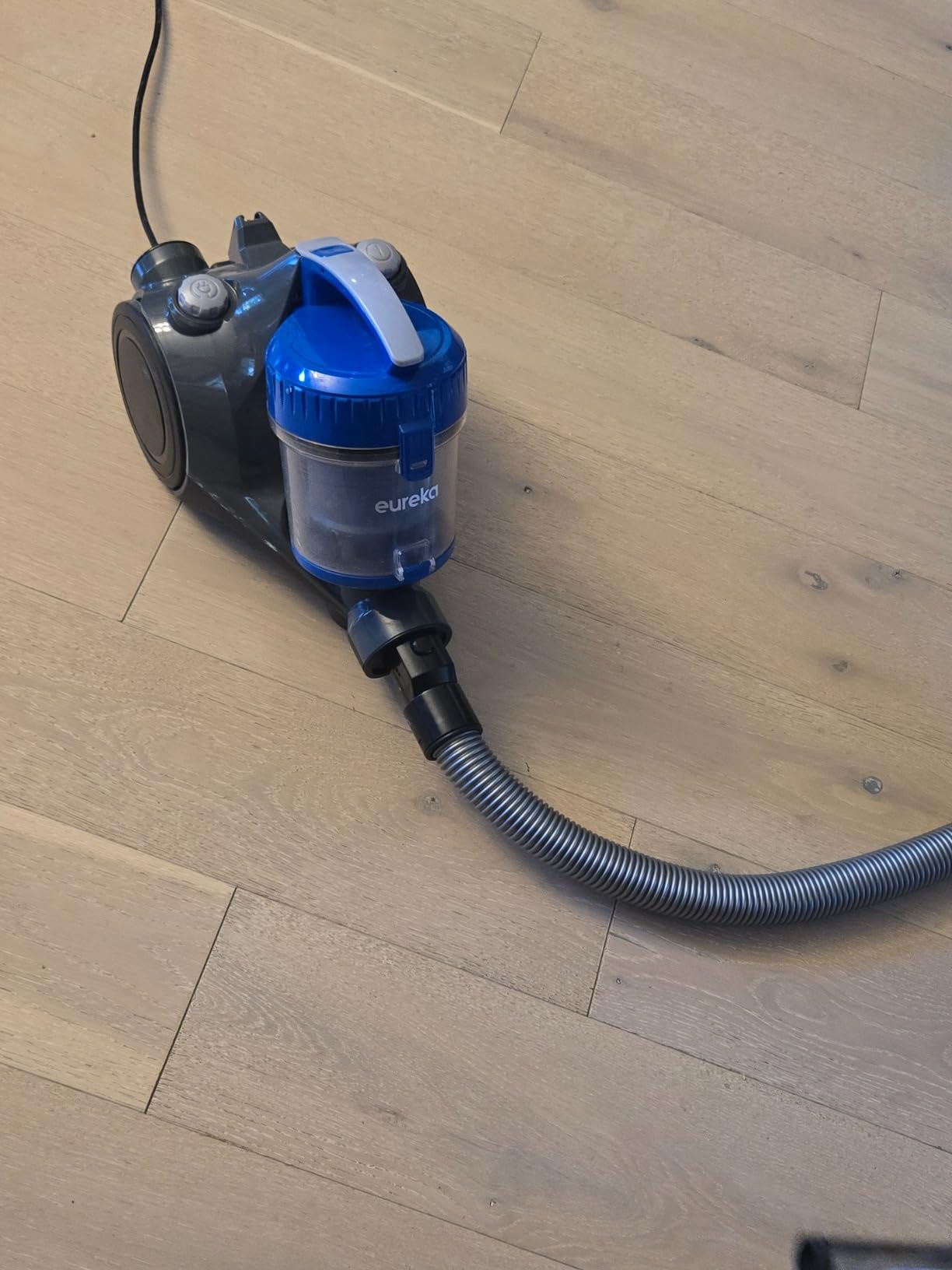 Eureka Whirlwind Bagless Canister Cleaner NEN110A Lightweight Corded Vacuum for Carpets and Hard Floors, Blue customer photo 1
