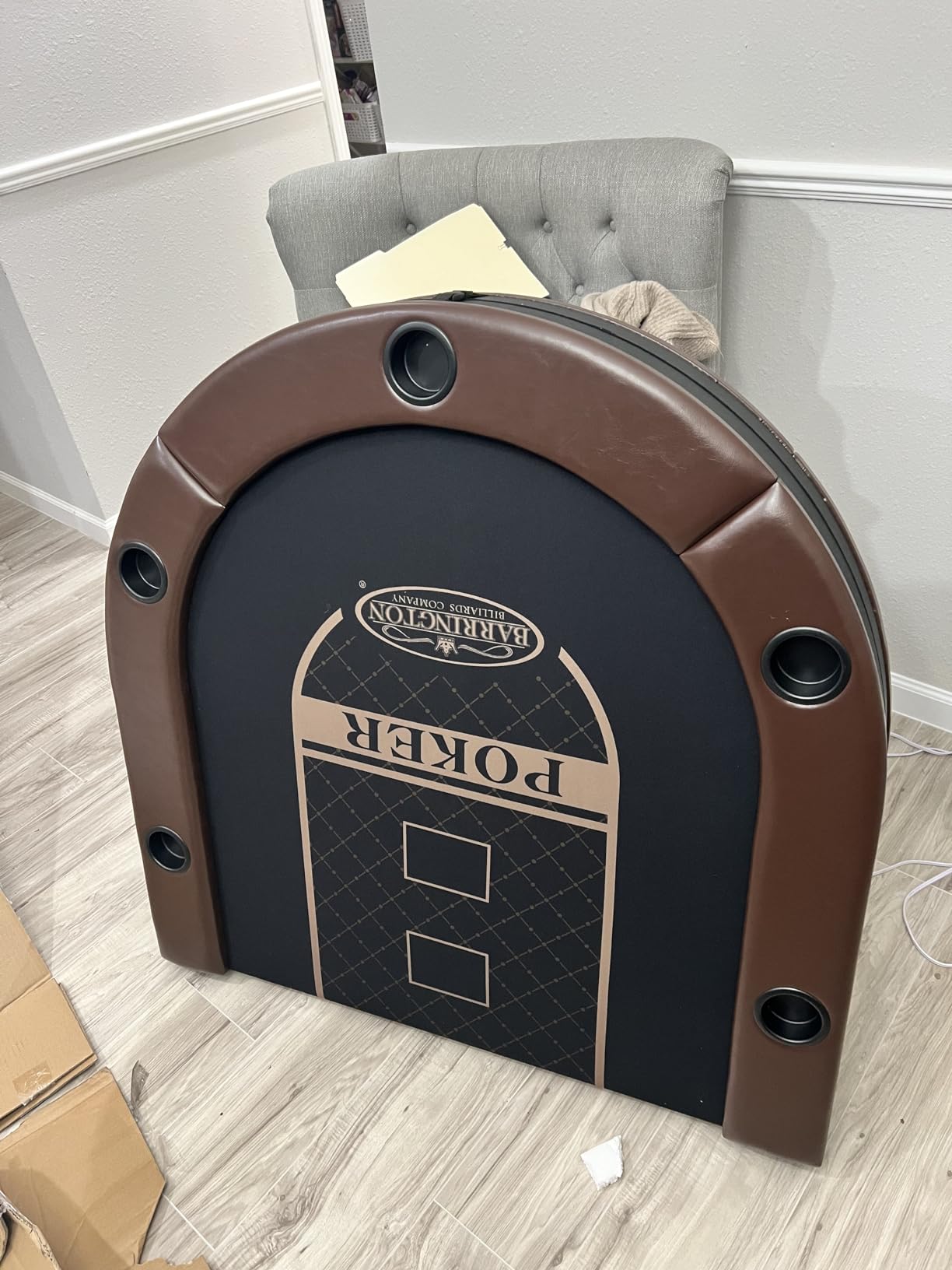Barrington Folding Poker Table for up to 10 Players customer photo 2