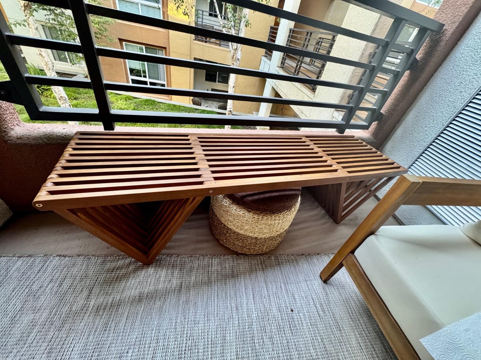 Christopher Knight Home Esme Outdoor Acacia Wood Bench, Teak Finish customer photo 1