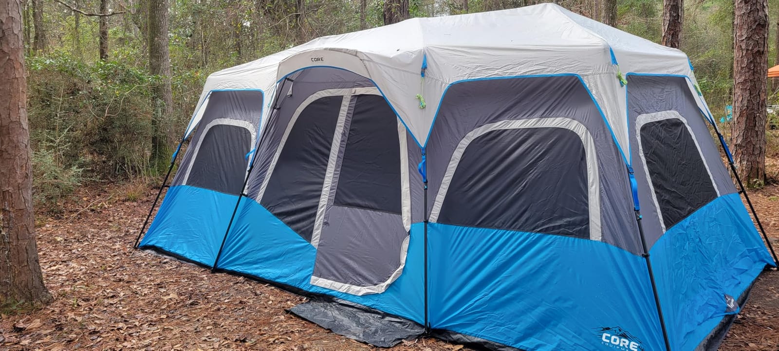 CORE Instant Cabin Tents with LED Lights | Family Multi Room Lighted Pop Up Tents for Camping | Included Storage Pockets for Camping Accessories customer photo 1