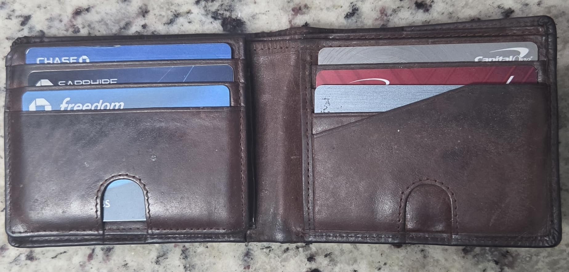 BULL GUARD RFID Blocking Bifold Mens Wallet Premium Top Grain Leather Brown Extra Capacity Wallet for Men Genuine Leather Western Brown, 11+ Cards, Flip Up ID Window, Gift For Men in Nice Gift Box customer photo 1