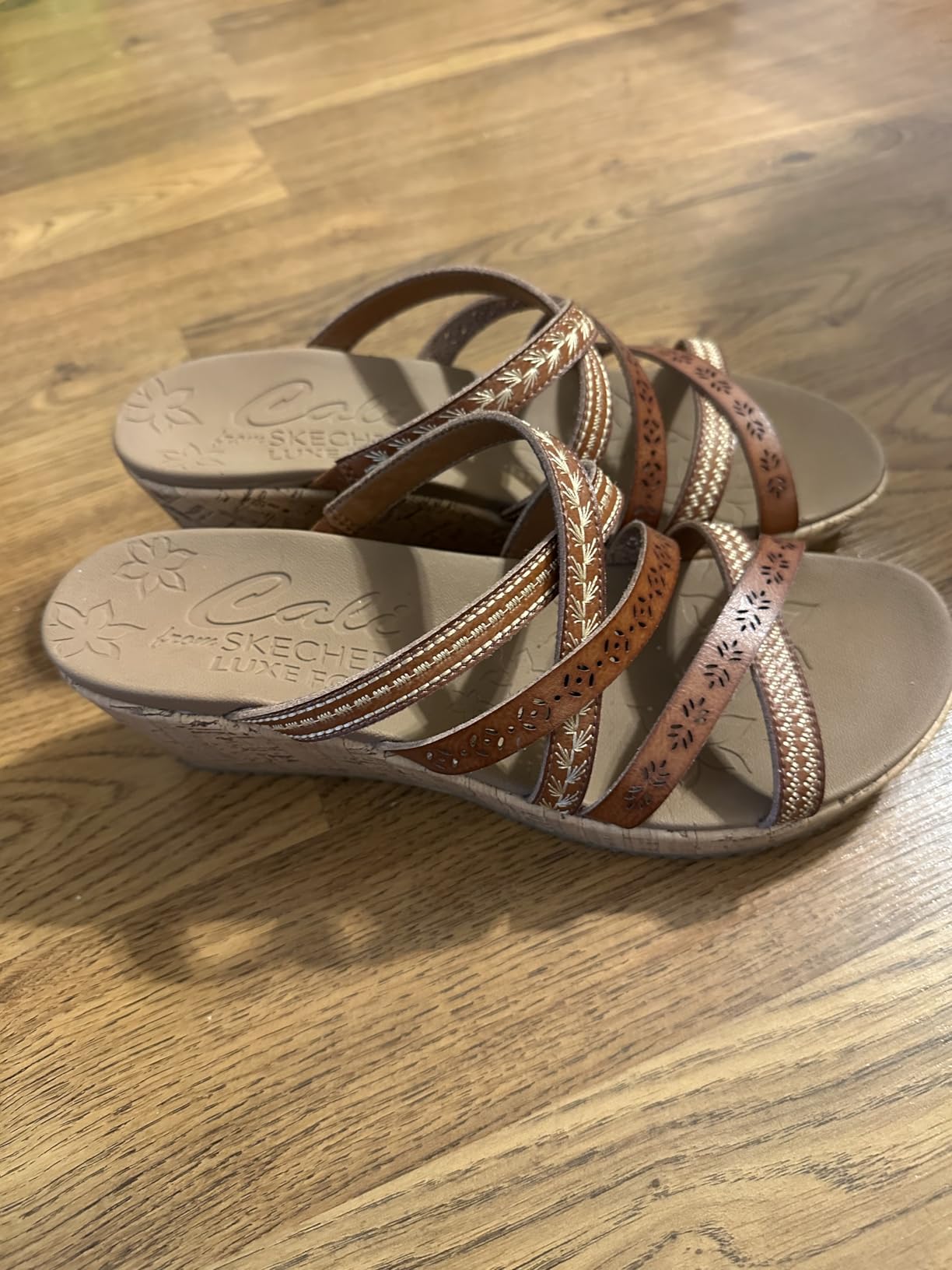 Skechers Women's BEVERLEE - Tiger Posse Wedge Sandal customer photo 2