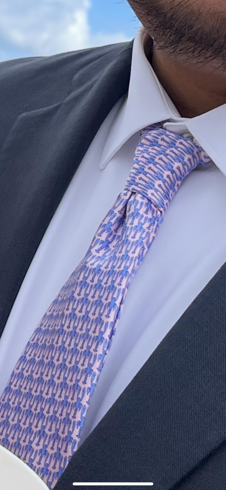 Men's 100% Silk Tie, Small Animal Print Necktie, Neat Patterns Designer Ties for Business Wedding Casual Daily Wear customer photo 2