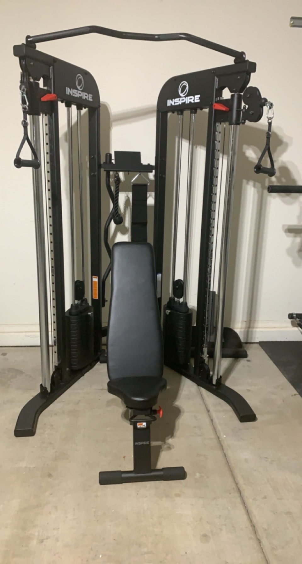 Inspire Fitness FTX Functional Trainer - Compact at Home Workout Machine with Accessories - Space Saving Design - Home Gym Cable Machine and Two 165 lb Weight Stacks customer photo 1