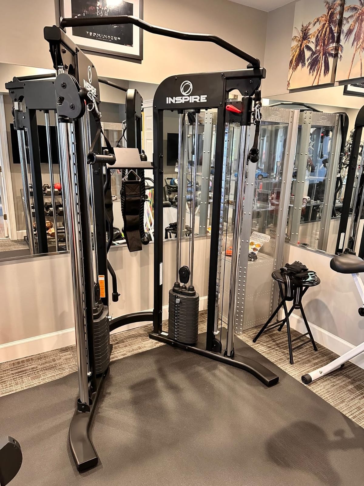 Inspire Fitness FTX Functional Trainer - Compact at Home Workout Machine with Accessories - Space Saving Design - Home Gym Cable Machine and Two 165 lb Weight Stacks customer photo 2