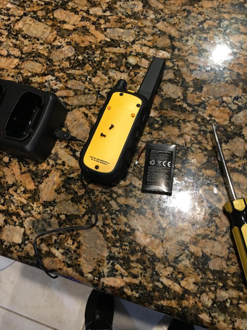 DEWALT DXFRS800 FRS Walkie Talkies, 2W, IP67 Waterproof, 2 Pack | 22 channels, 121 privacy codes, 18-hour battery, VOX hands-free, 300,000 sq ft, dual-port charger, 2 holsters customer photo 2