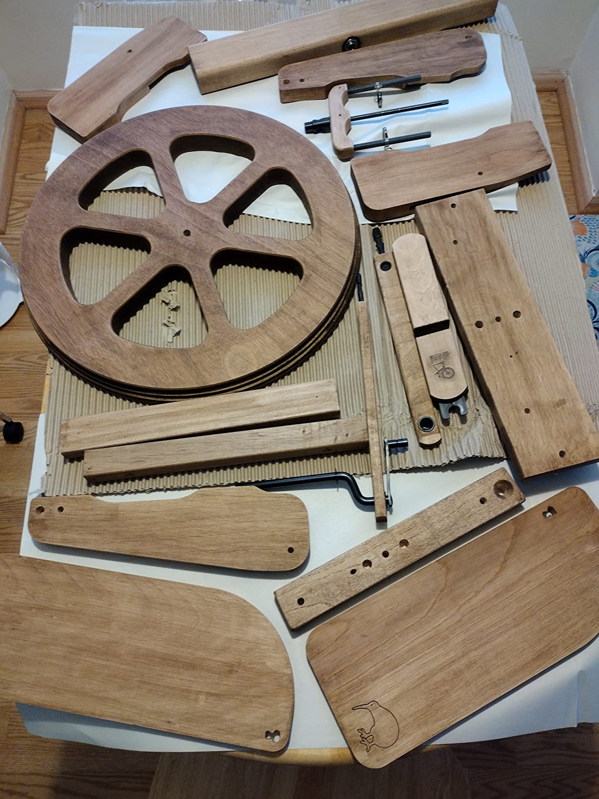 Ashford Kiwi 3 Spinning Wheel - Folding, Compact - Silver Beach Hardwood - Light Brown customer photo 1