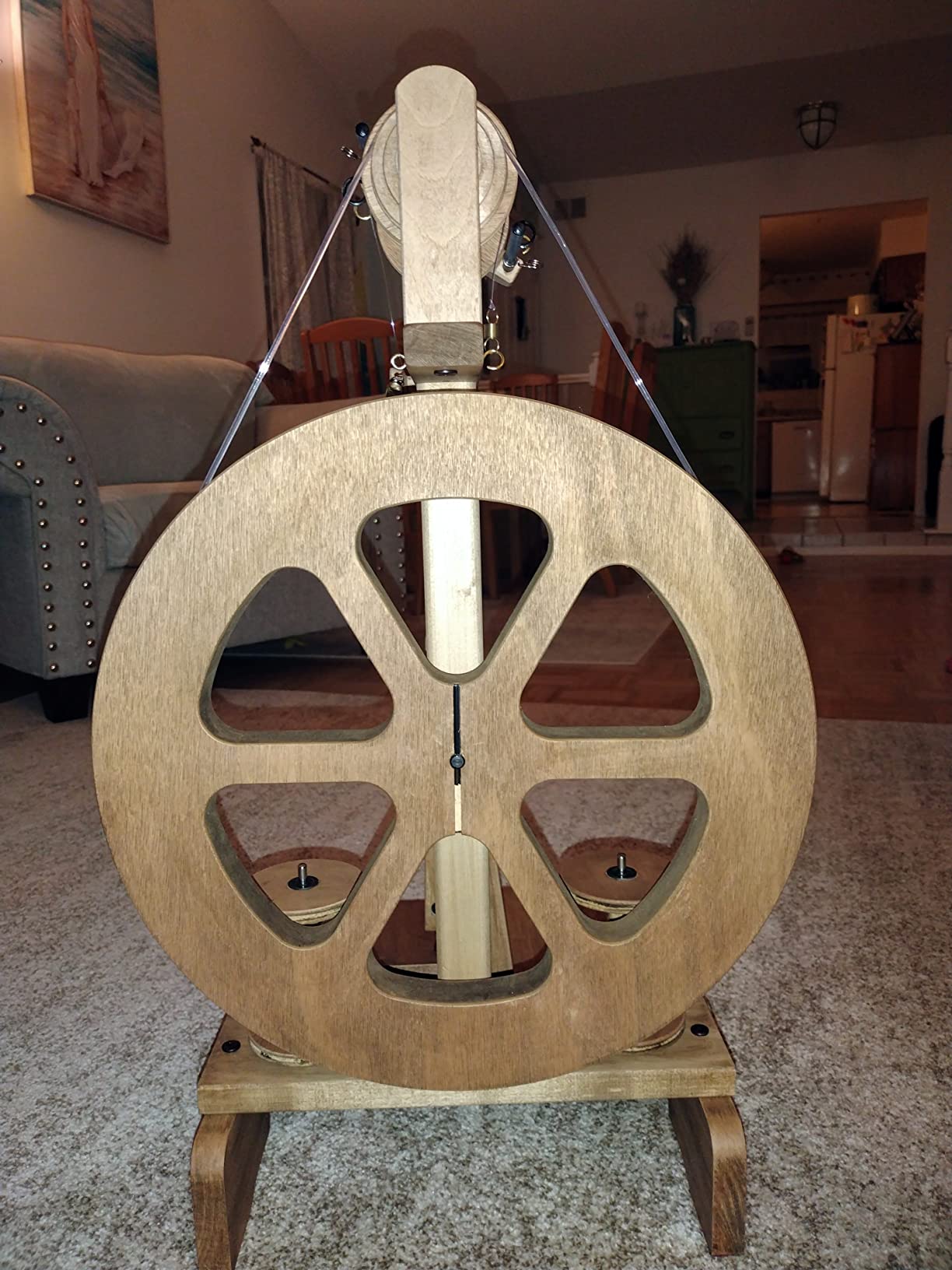 Ashford Kiwi 3 Spinning Wheel - Folding, Compact - Silver Beach Hardwood - Light Brown customer photo 2