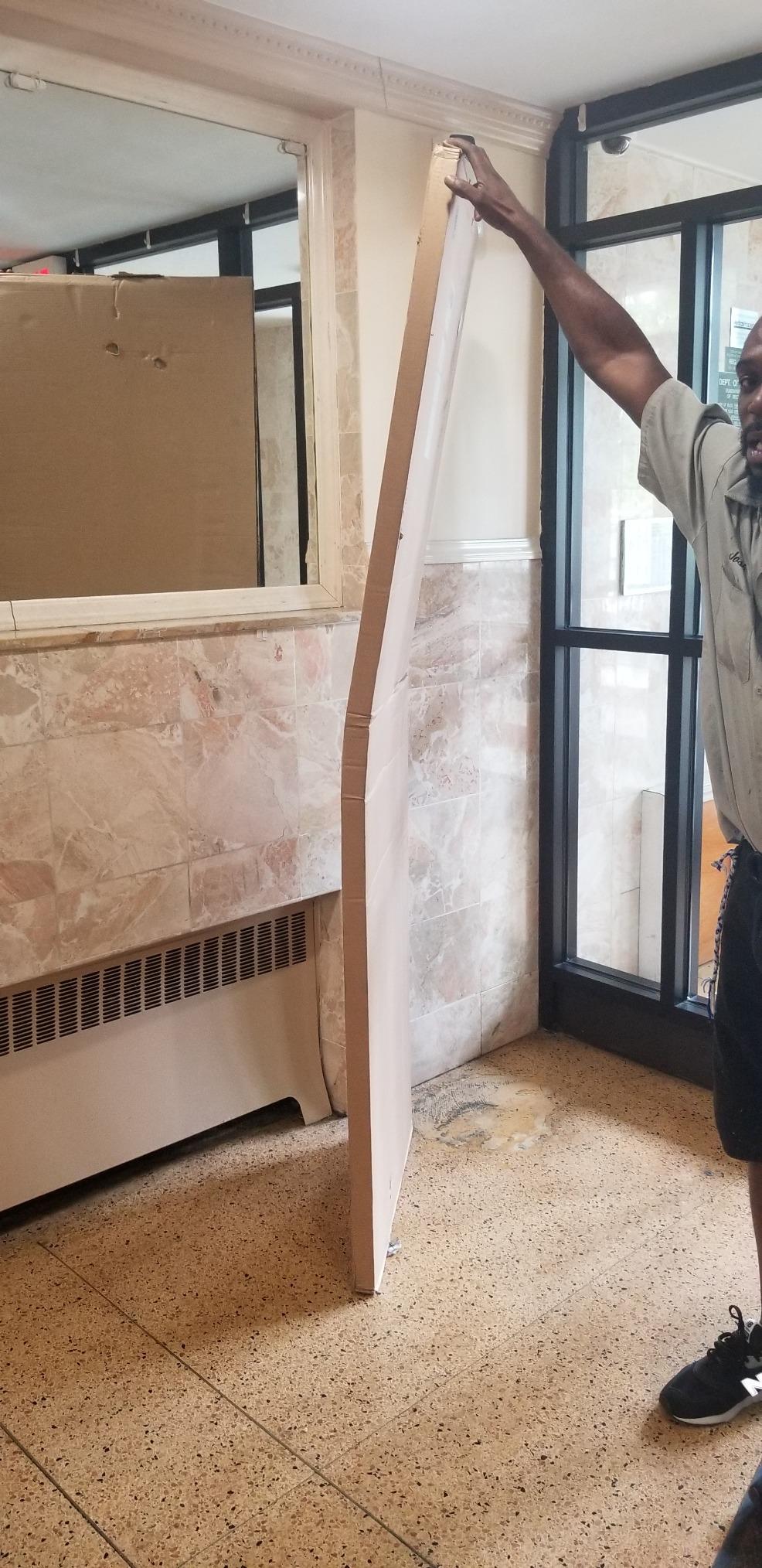 1-Panel Door, White Primed Shaker 80 in. x 18 in. customer photo 2