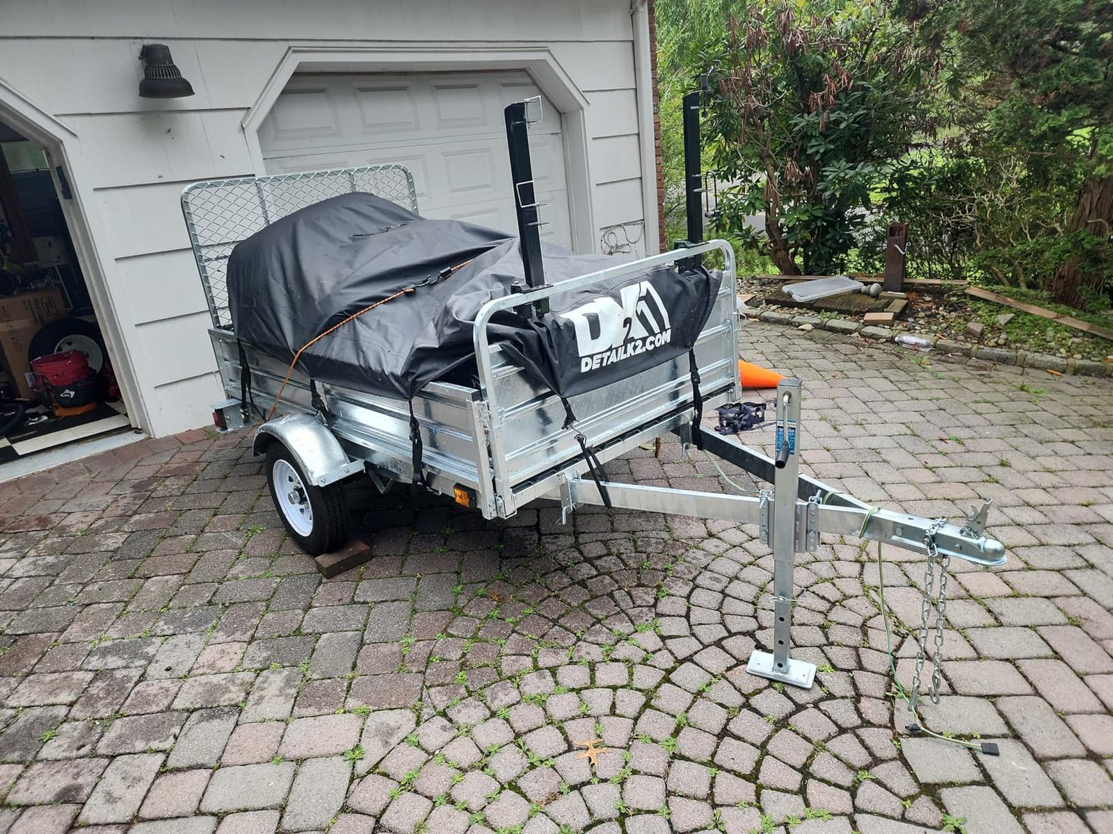 DK2 4.5 x 7.5 Galv Trailer (Drive-Up Gate Included), Load Capacity 1639 lb, Deck Length 7.5 ft, Deck Width 4.5 ft, Model# MMT5X7G-DUG customer photo 2