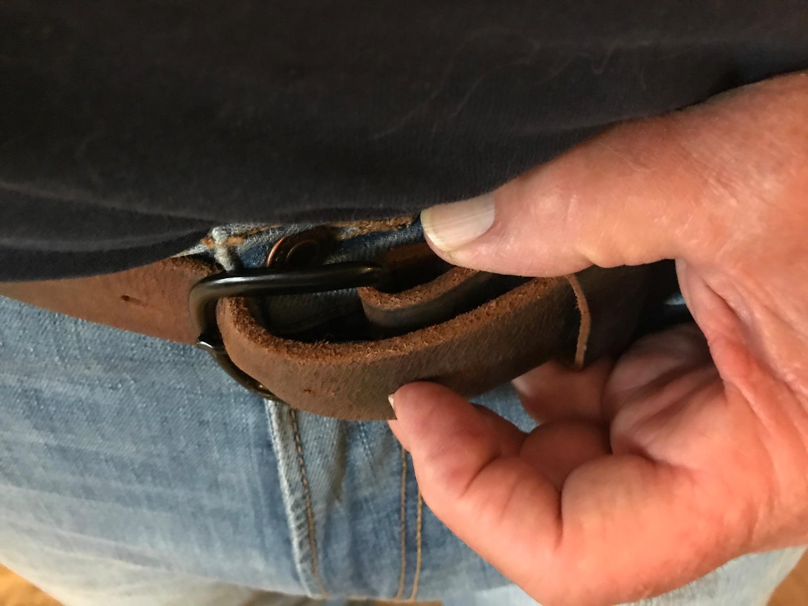 The Bootlegger Leather Belt | Made in USA | Full Grain Leather | Mens Belt customer photo 1