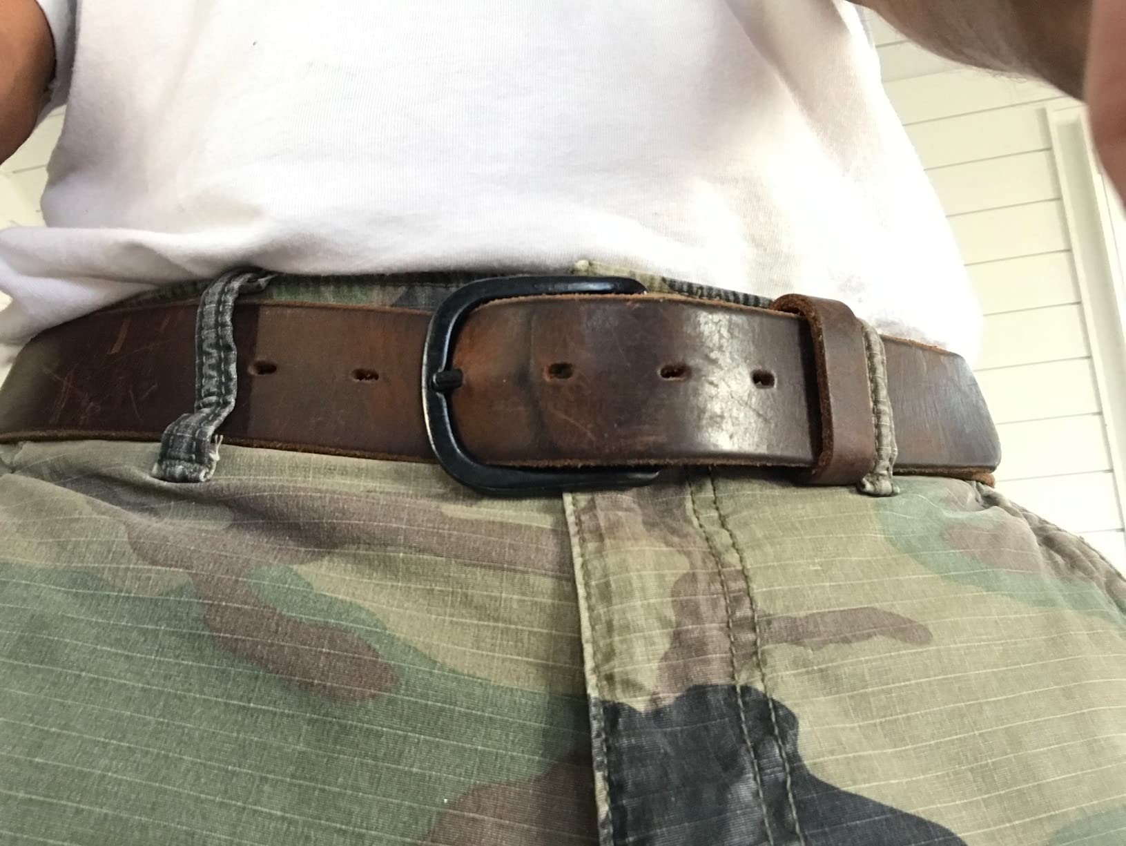 The Bootlegger Leather Belt | Made in USA | Full Grain Leather | Mens Belt customer photo 2