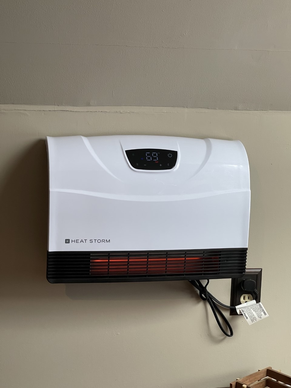 Heat Storm HS-1500-PHX-WIFI Infrared Heater, Wifi Wall Mounted customer photo 2