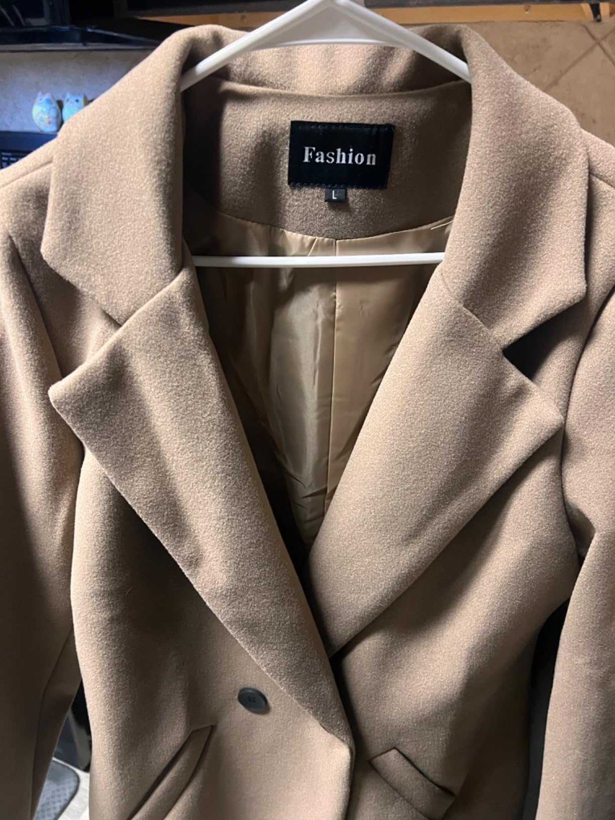 Women's Wool Pea Coats Long Trench Coats Jackets customer photo 1