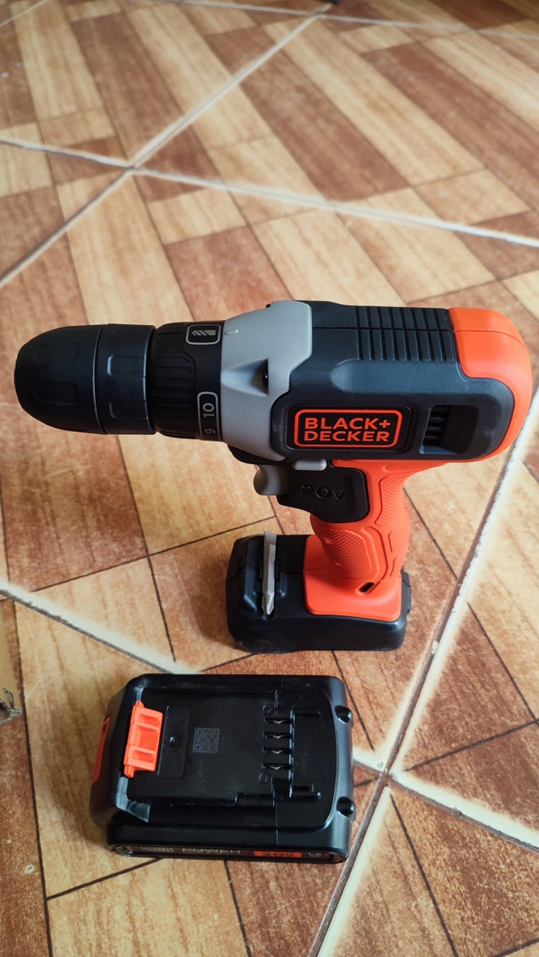 BLACK+DECKER 20V MAX Cordless Drill Kit with Battery, Charger, Includes Double Sided Drill Bit (BCD702C1) customer photo 1