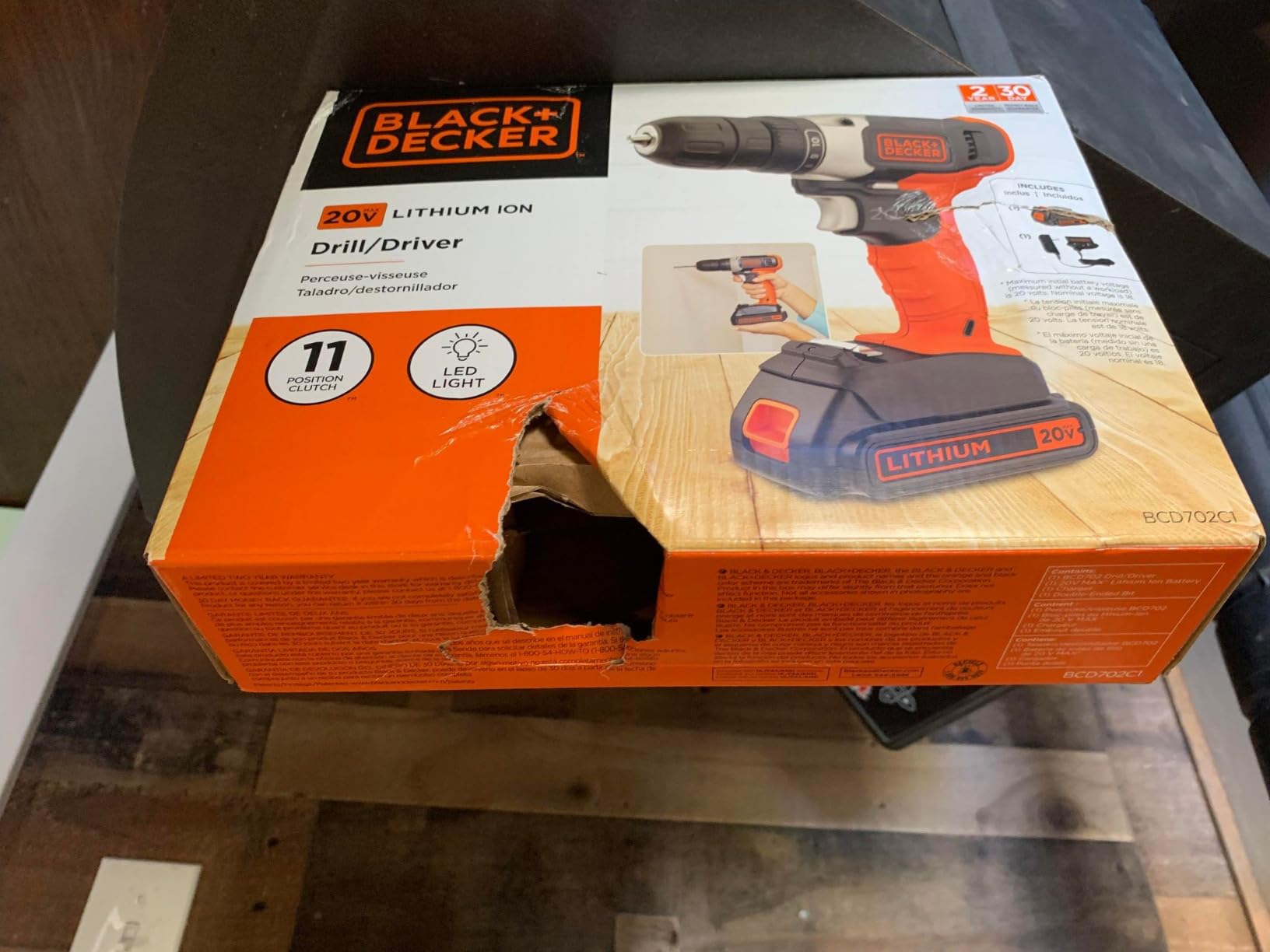 BLACK+DECKER 20V MAX Cordless Drill Kit with Battery, Charger, Includes Double Sided Drill Bit (BCD702C1) customer photo 2