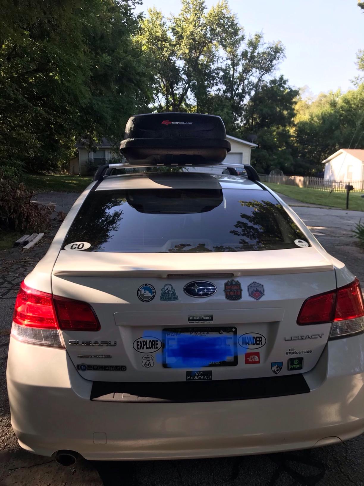 Goplus Rooftop Cargo Carrier Hard Shell, 14 Cubic Feet Waterproof Car Roof Cargo Carrier w/Dual Side Opening, Security Key, 165LBS Capacity customer photo 2