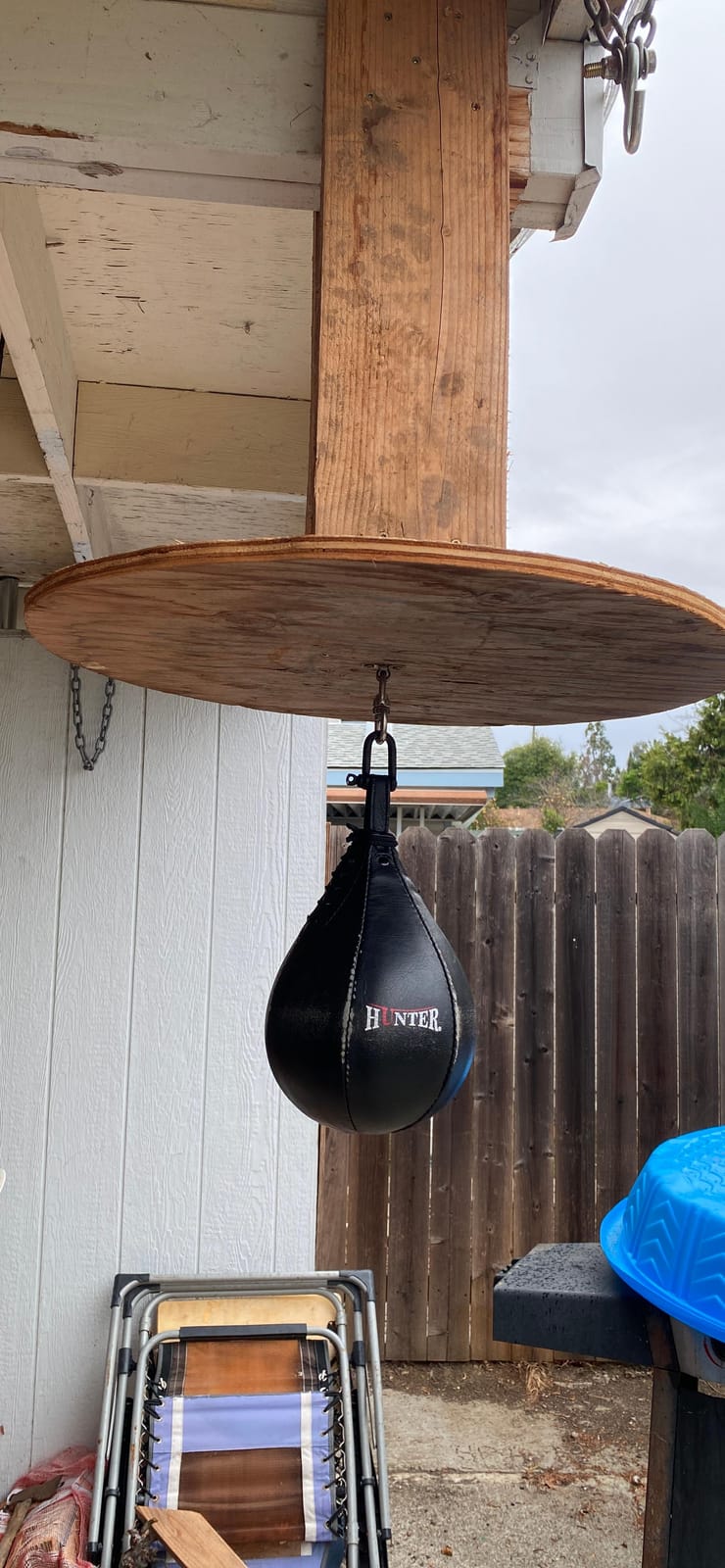 Hunter Leather Speed Bag for Boxing, Premium Cowhide Punching Speed Bag with Swivel, Lightweight Bladder for Fast Rebounds & Reflex Training customer photo 1
