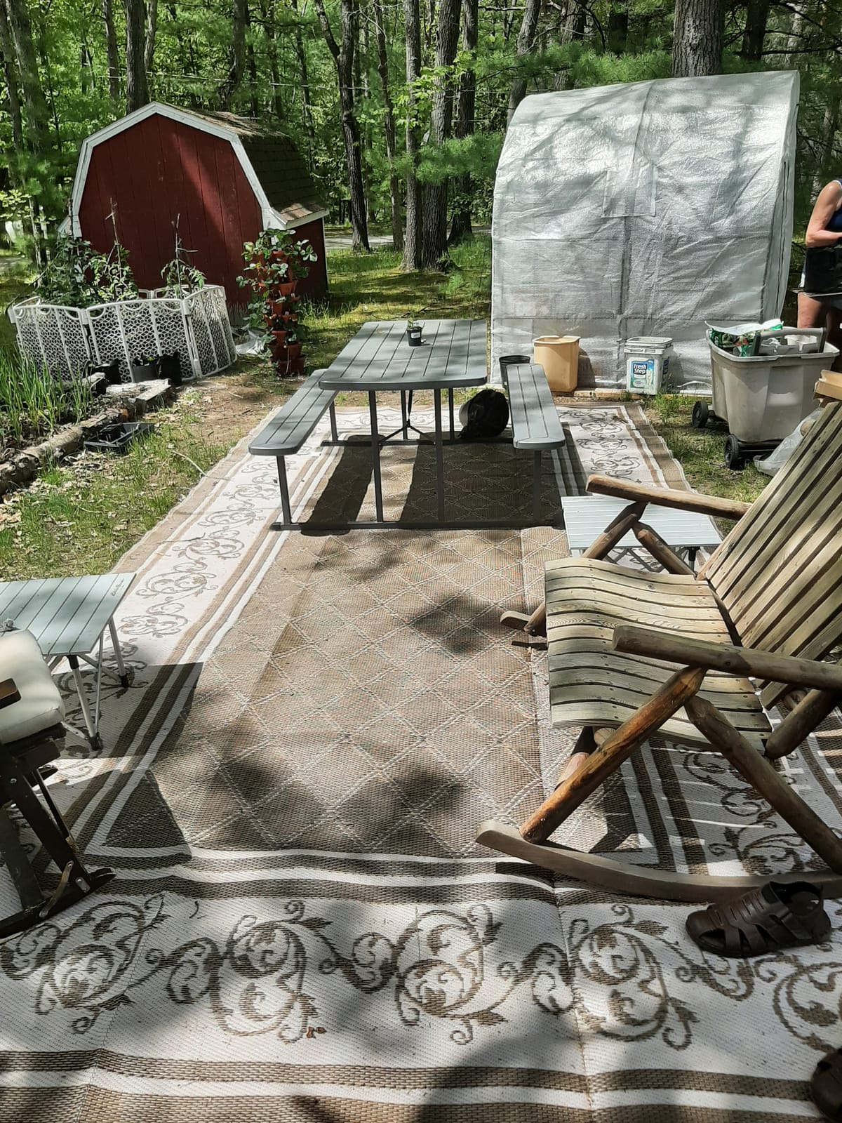 EEZ RV Products 6x9B Reversible/Durable Outdoor Patio/RV Mats - Perfect for Camping, Beach, Picnic in the Park (6ft. x 9ft., Brown) customer photo 1