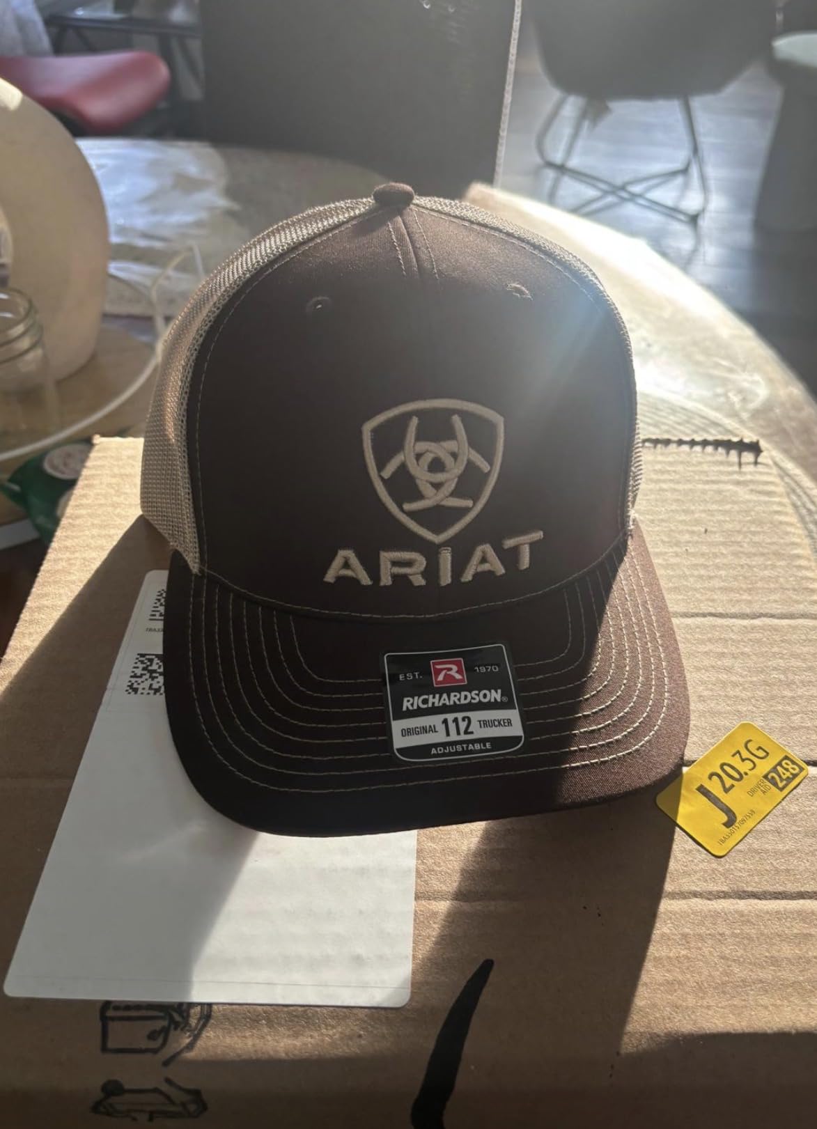 ARIAT Men's Richardson 112 Shield Embroidered Cap with Mesh Back Snapback Closure customer photo 1