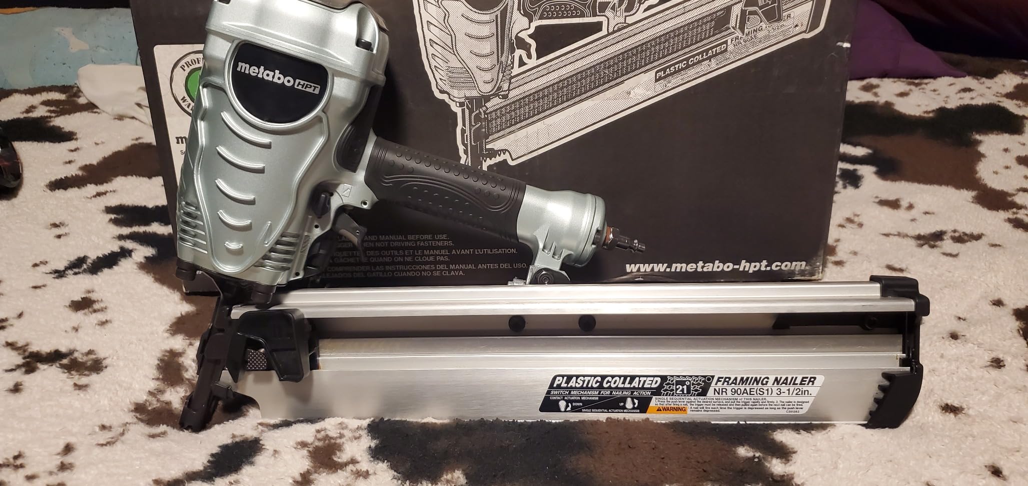 Metabo HPT Framing Nailer, Pro-Preferred Power Nailer for Flooring, Roof Decking, and More, Lightweight 7.5 lbs Framing Tool for 21° 2