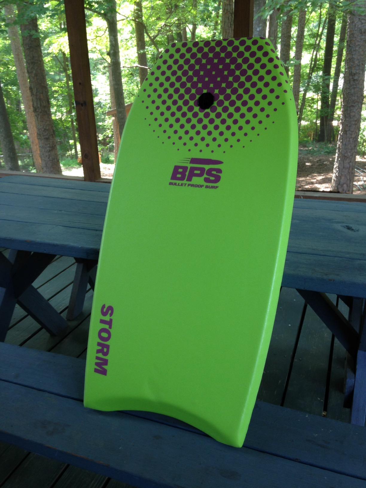 BPS 'Storm' Bodyboard with Premium Coiled Leash - Lightweight with EPS Core, Durable for All Wave Conditions customer photo 1