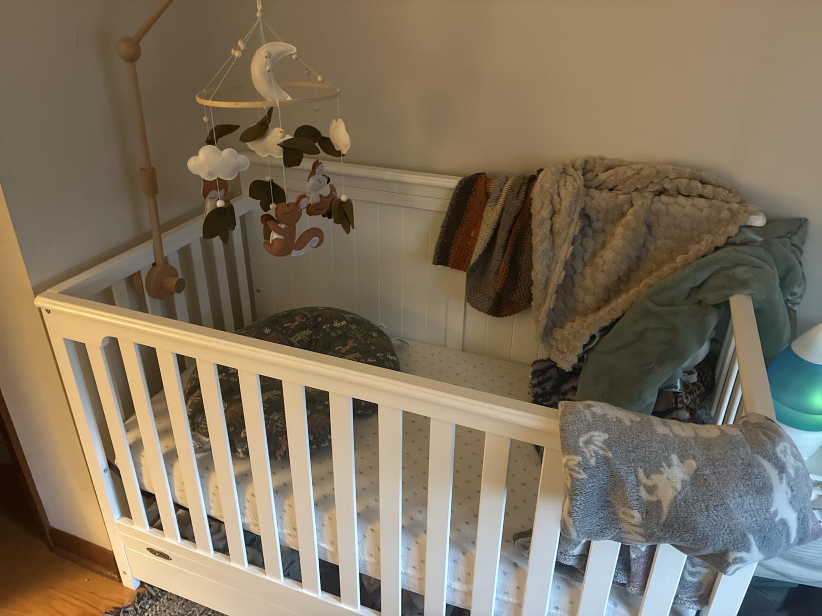 Graco Hadley 5-in-1 Convertible Crib with Drawer, White | GREENGUARD Gold Certified, Fits Standard Crib Mattress, Converts to Toddler Bed, Daybed and Full Bed, Crib with Storage customer photo 1