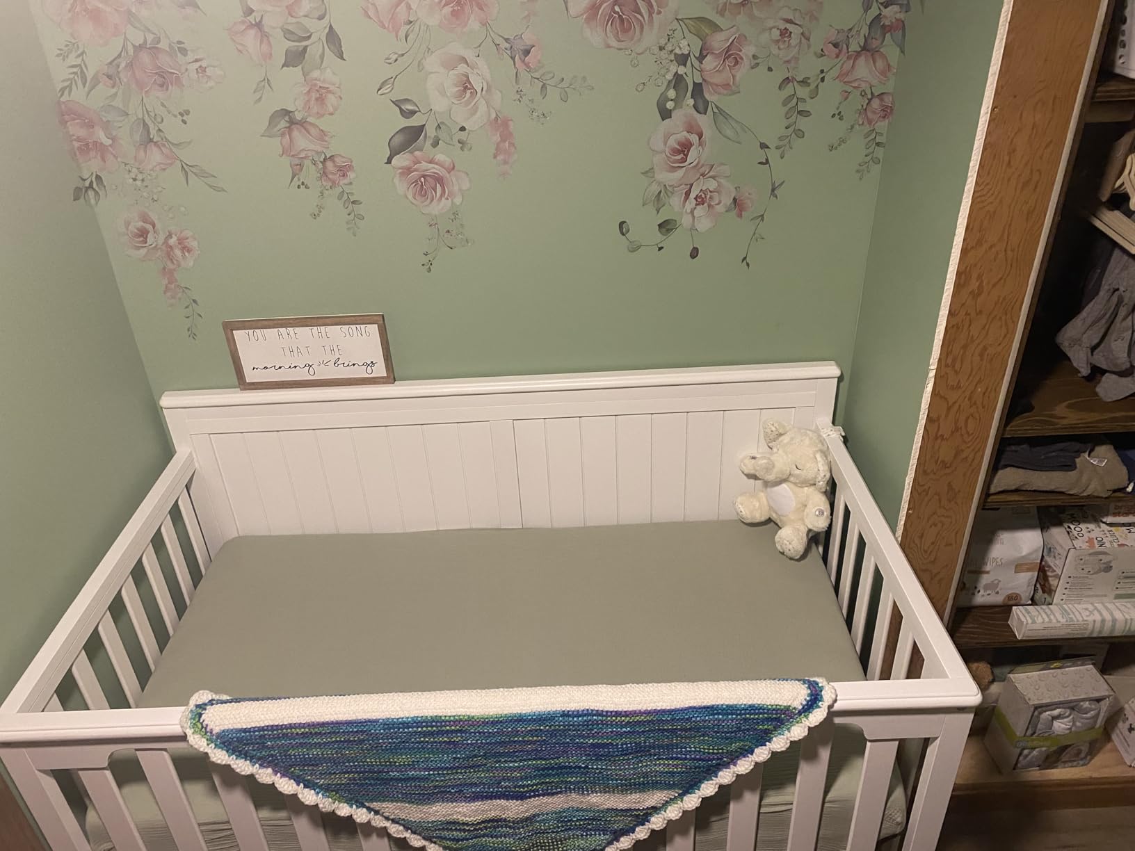 Graco Hadley 5-in-1 Convertible Crib with Drawer, White | GREENGUARD Gold Certified, Fits Standard Crib Mattress, Converts to Toddler Bed, Daybed and Full Bed, Crib with Storage customer photo 2