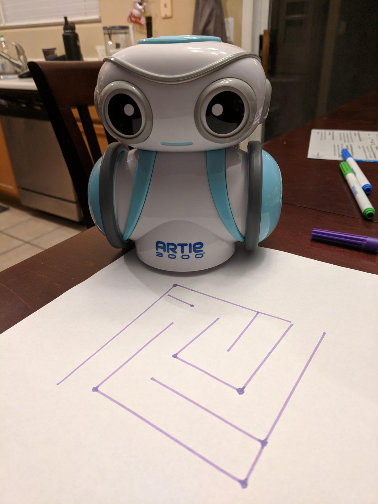 Educational Insights Artie 3000 the Coding & Drawing Robot - STEM Robot Toys & Coding for Kids, Learn Programming and Robotics, Programmable Interactive Toy for Boys and Girls Ages 7+ customer photo 1