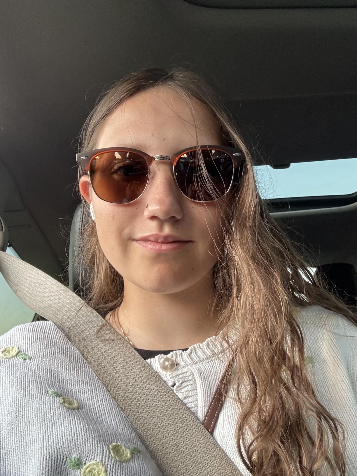 Polarized Sunglasses for Men and Women Semi-Rimless Frame Driving Sun glasses UV Blocking customer photo 2