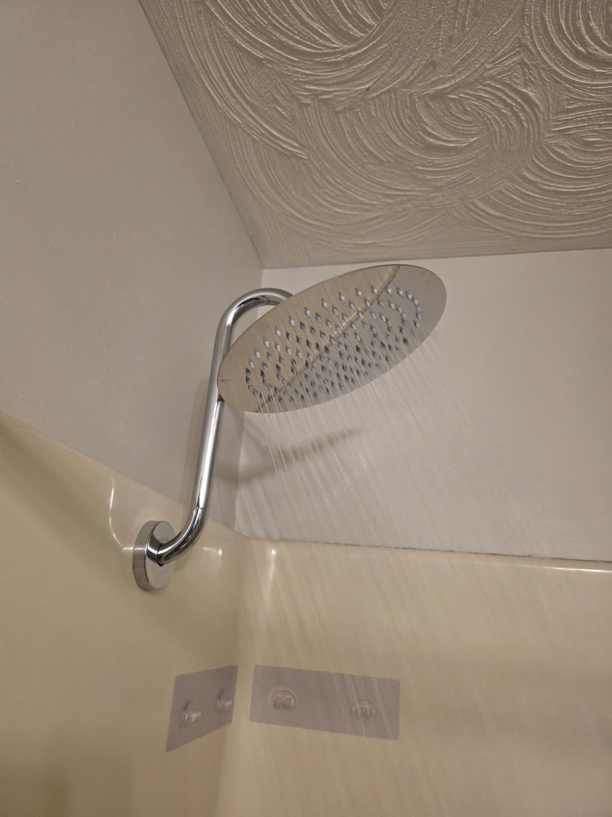 NearMoon Rain Shower Head, Ultra-Thin Design-Pressure Boosting, High Flow Stainless Steel Rainfall Head (8 Inch, Chrome Finish) customer photo 1