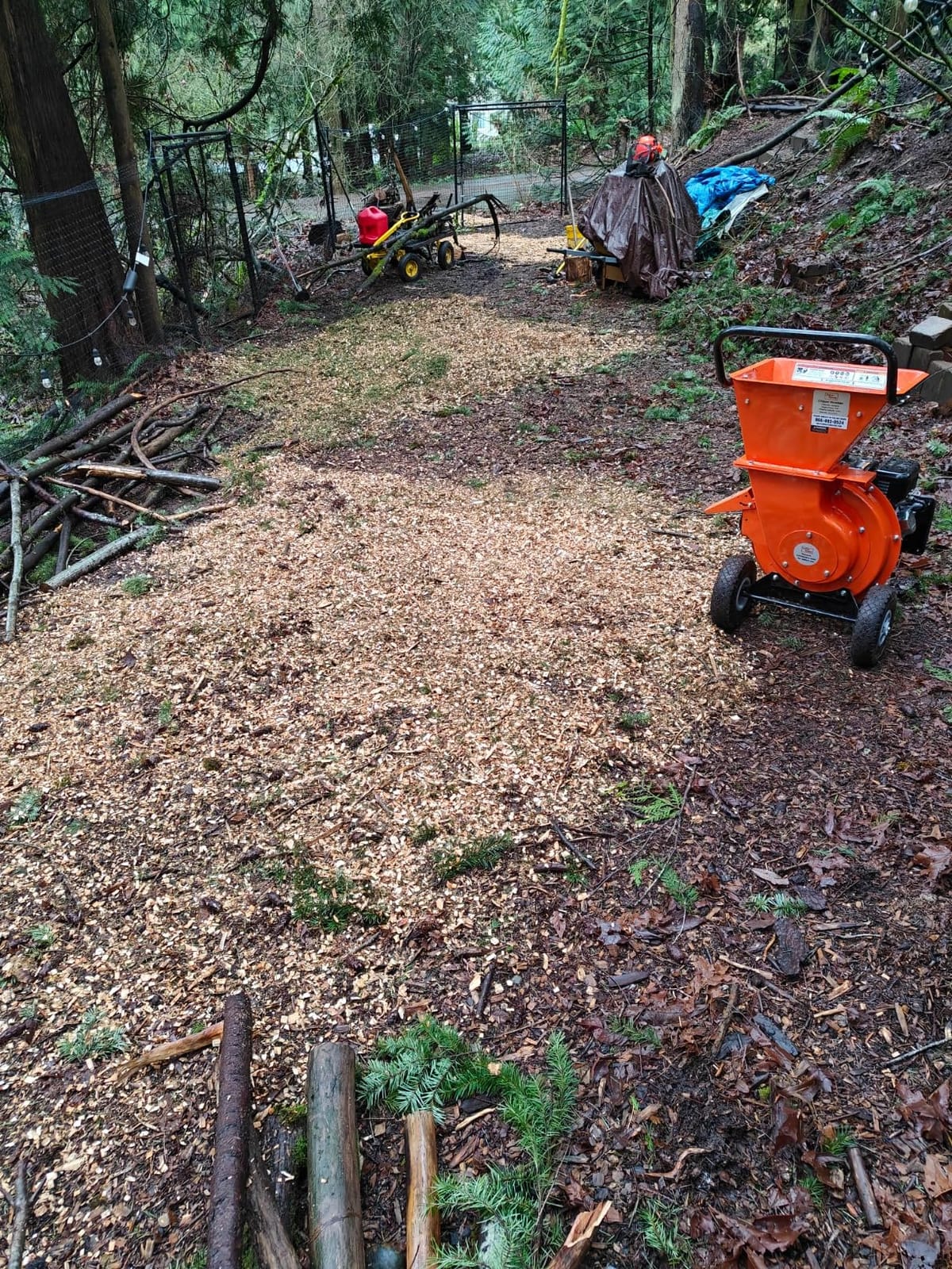 SuperHandy Wood Chipper Shredder Mulcher Ultra Heavy Duty 7HP 3 in 1 Multi-Function 3