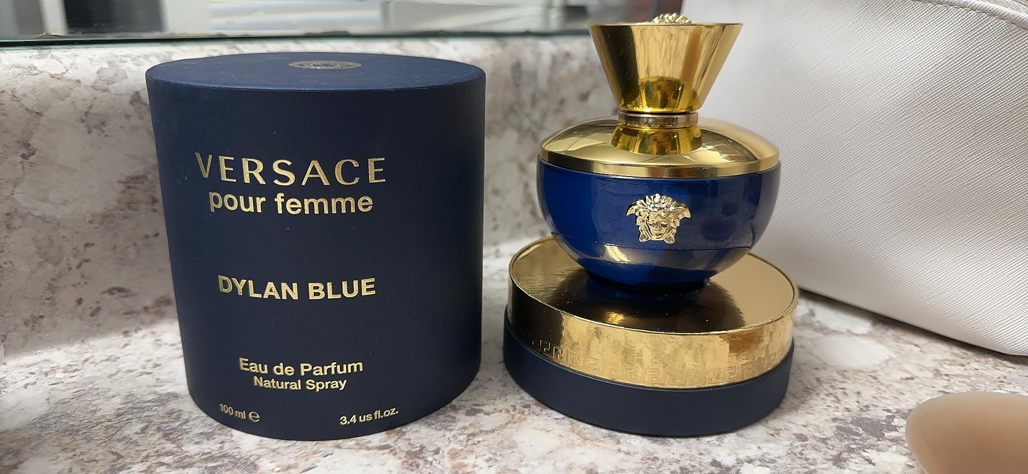 Versace Dylan Blue Pour Femme for Women Eau De Parfum Spray, 3.4 Oz customer photo 2