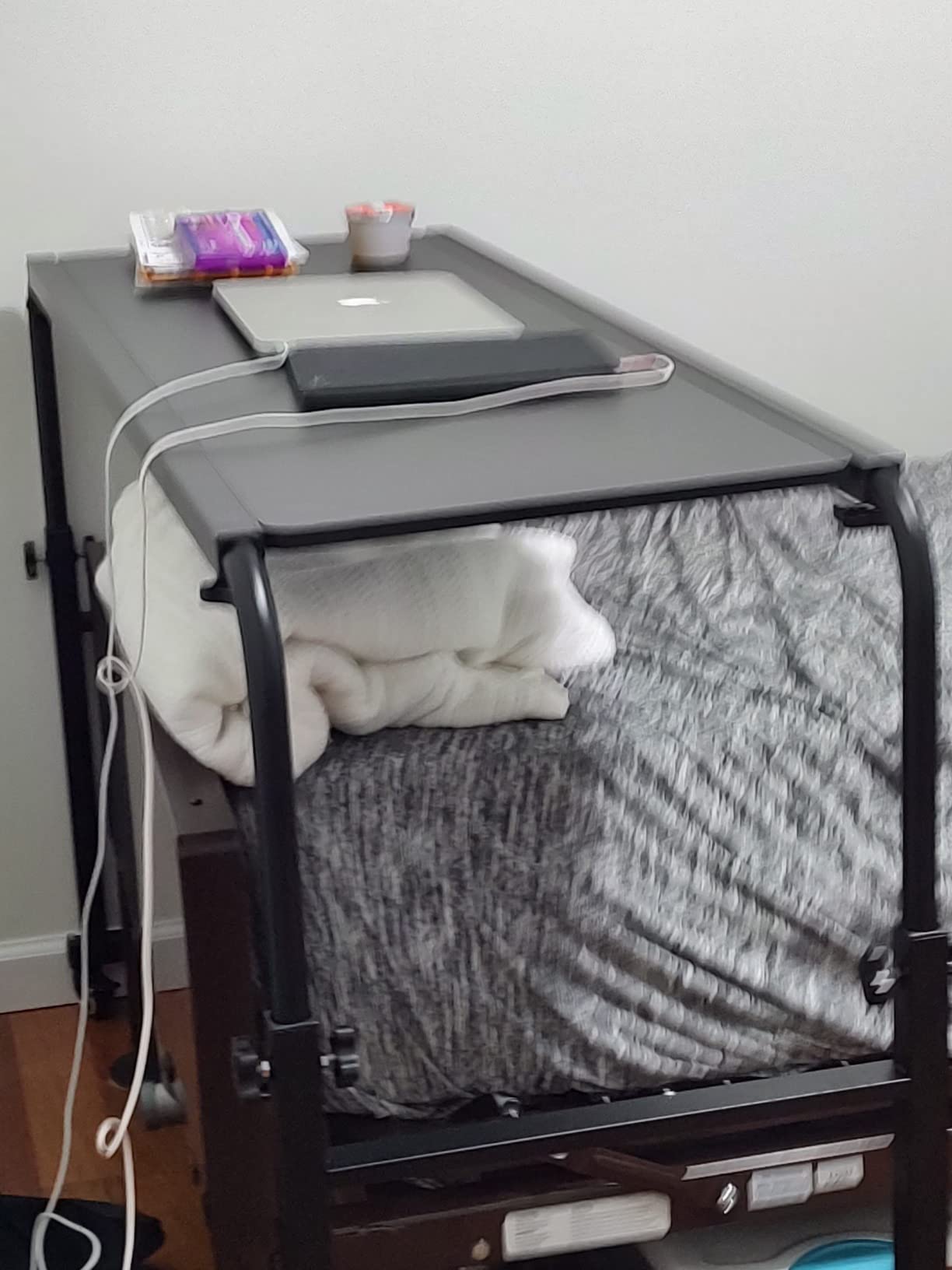 TigerDad Heavy Duty Overbed Table with Wheels, 55