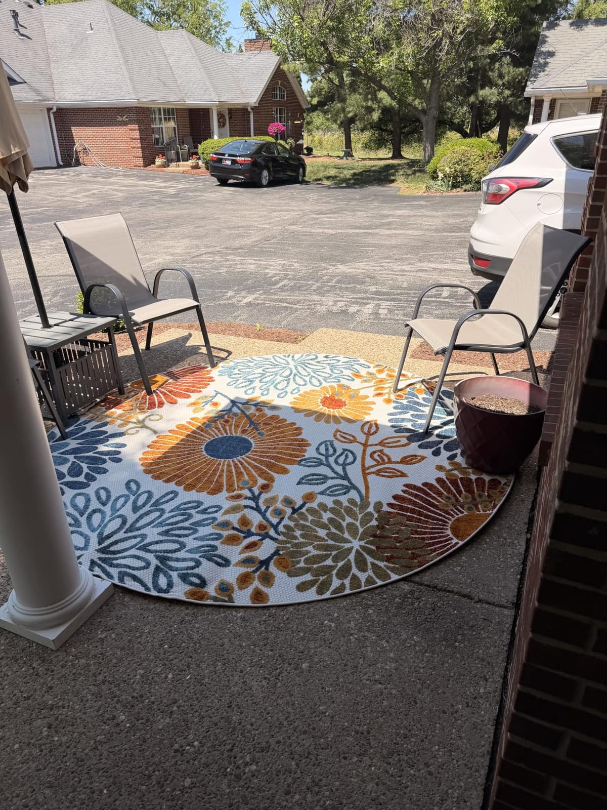 SAFAVIEH Washable Rug Outdoor Cabana Collection - 8' x 10', Cream & Red, Non-Shedding & Easy to Clean, Ideal for Patio, Backyard, Mudroom (CBN832A) customer photo 2